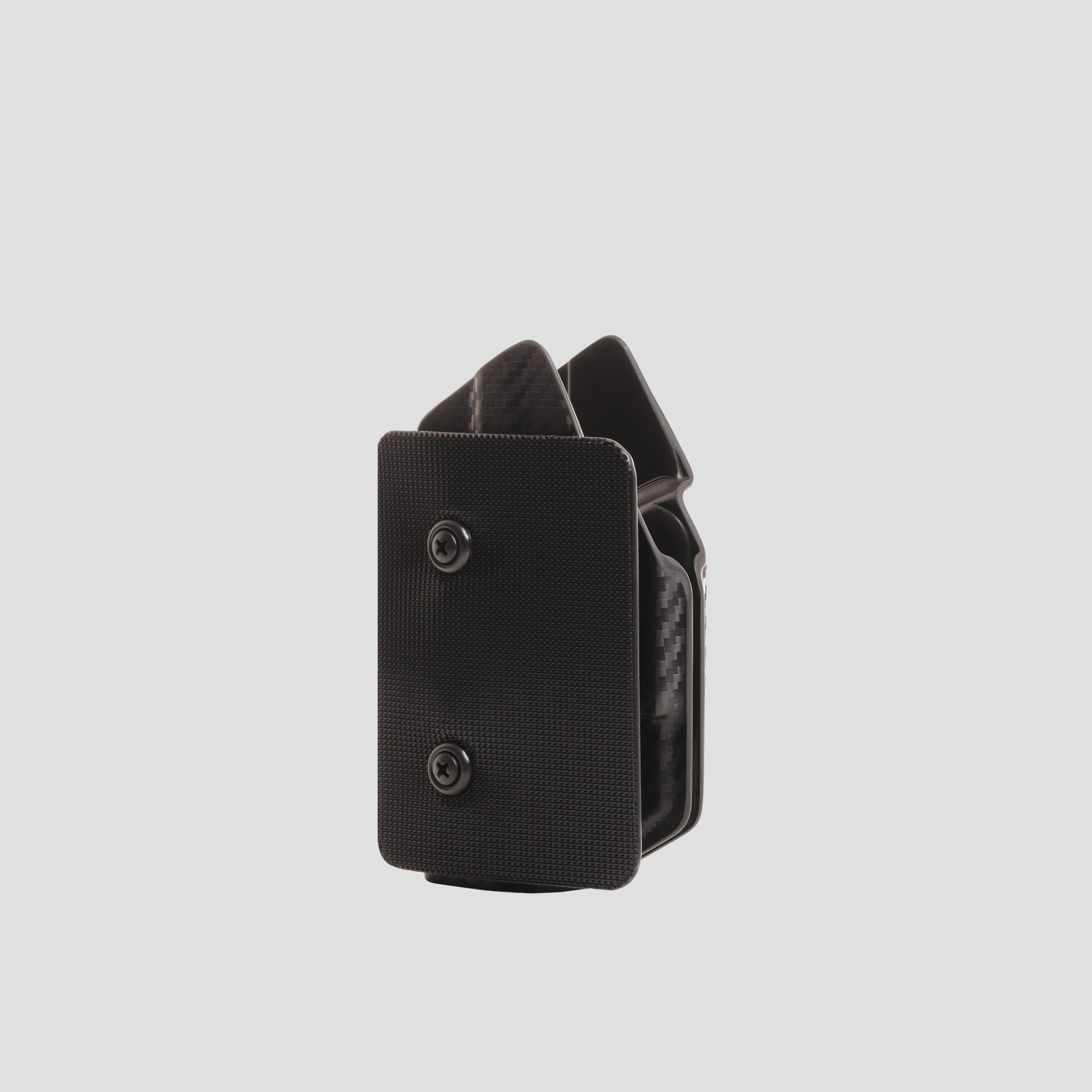KYDEX HOLSTER WITH VELCRO® HOOK ATTACHMENT PANEL (NO LIGHT/LASER) BLACK CARBONFIBER - 945industries