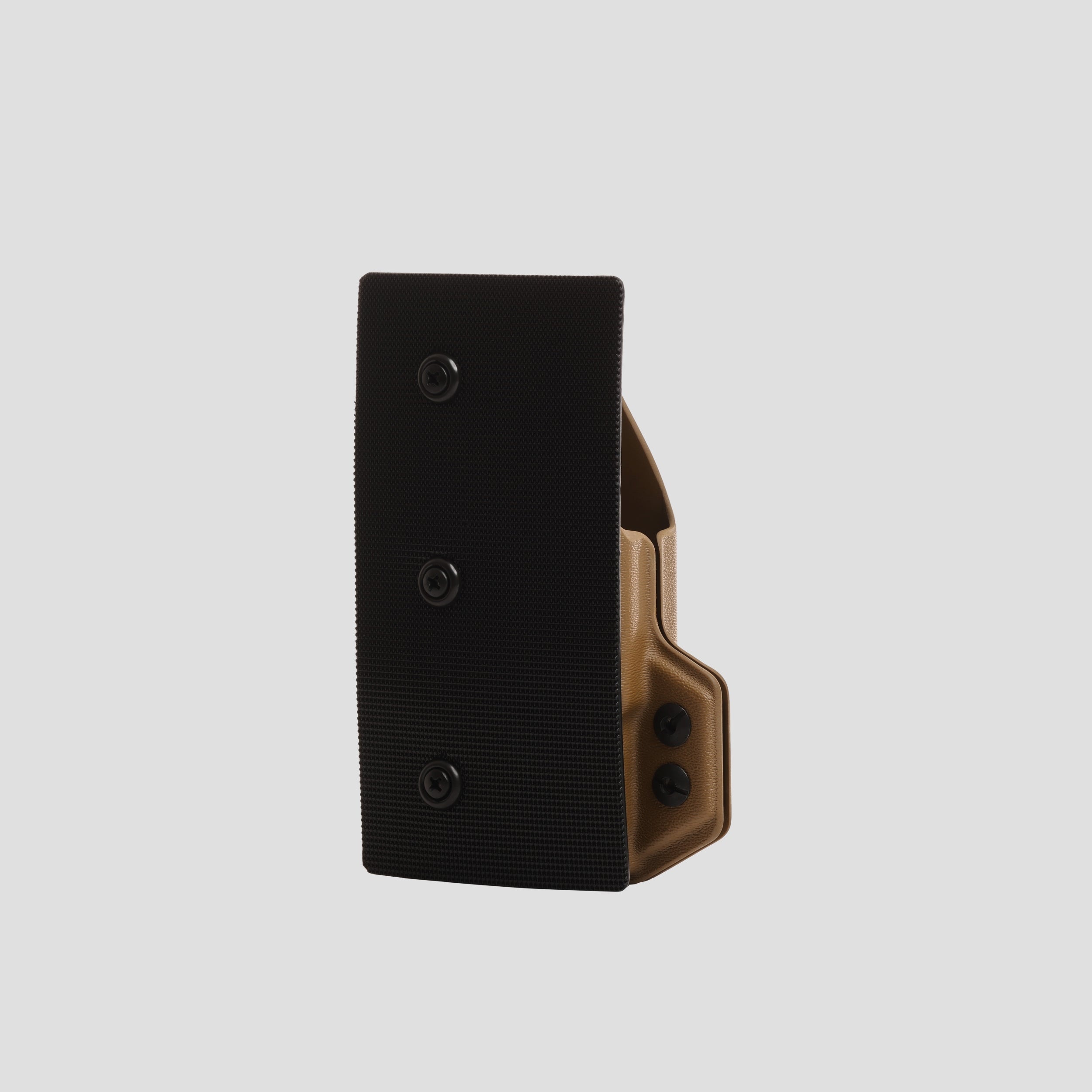 KYDEX HOLSTER WITH VELCRO® HOOK ATTACHMENT PANEL (LIGHT BEARING) COYOTE BROWN - 945industries