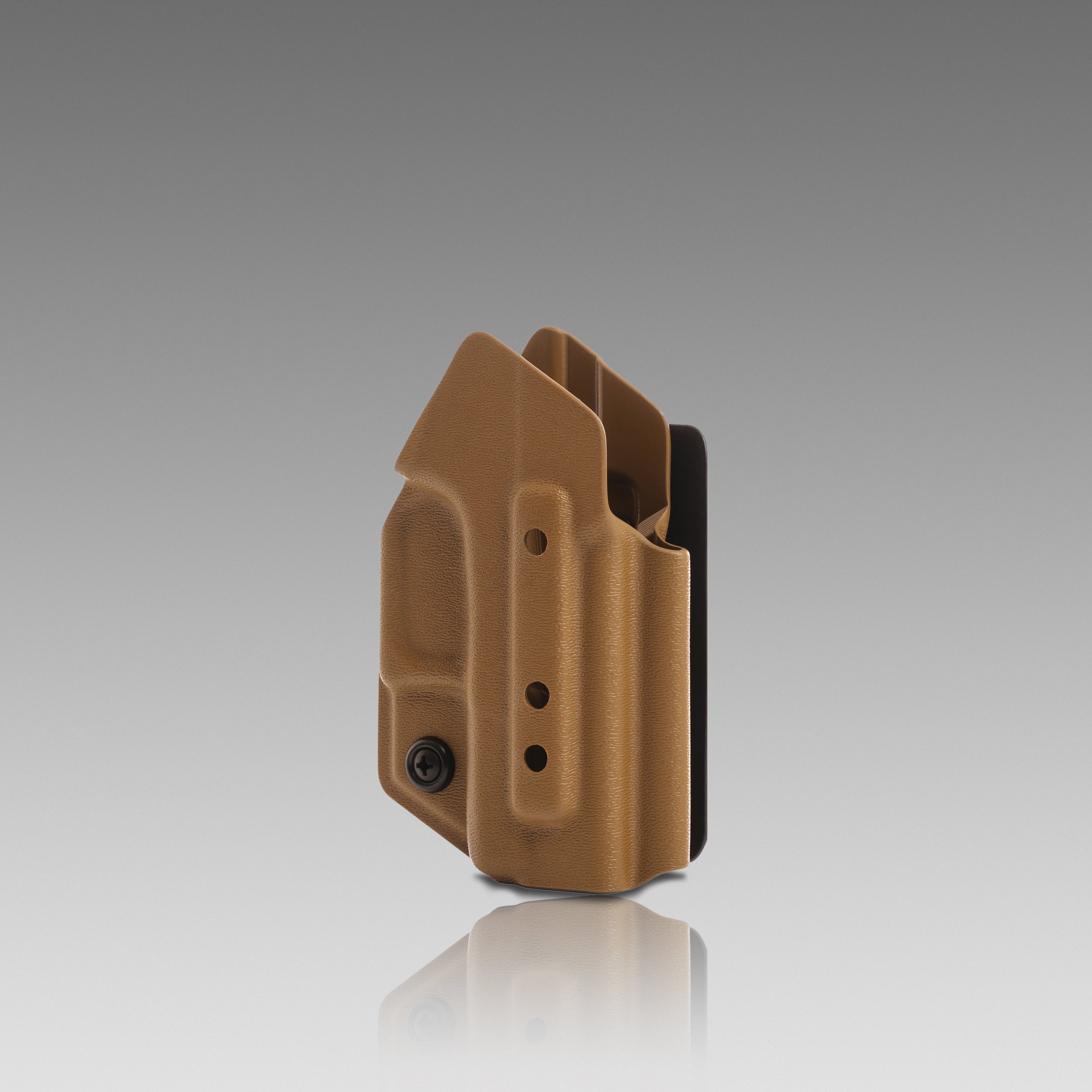 KYDEX HOLSTER WITH VELCRO® HOOK ATTACHMENT PANEL (NO LIGHT/LASER) COYOTE BROWN - 945industries