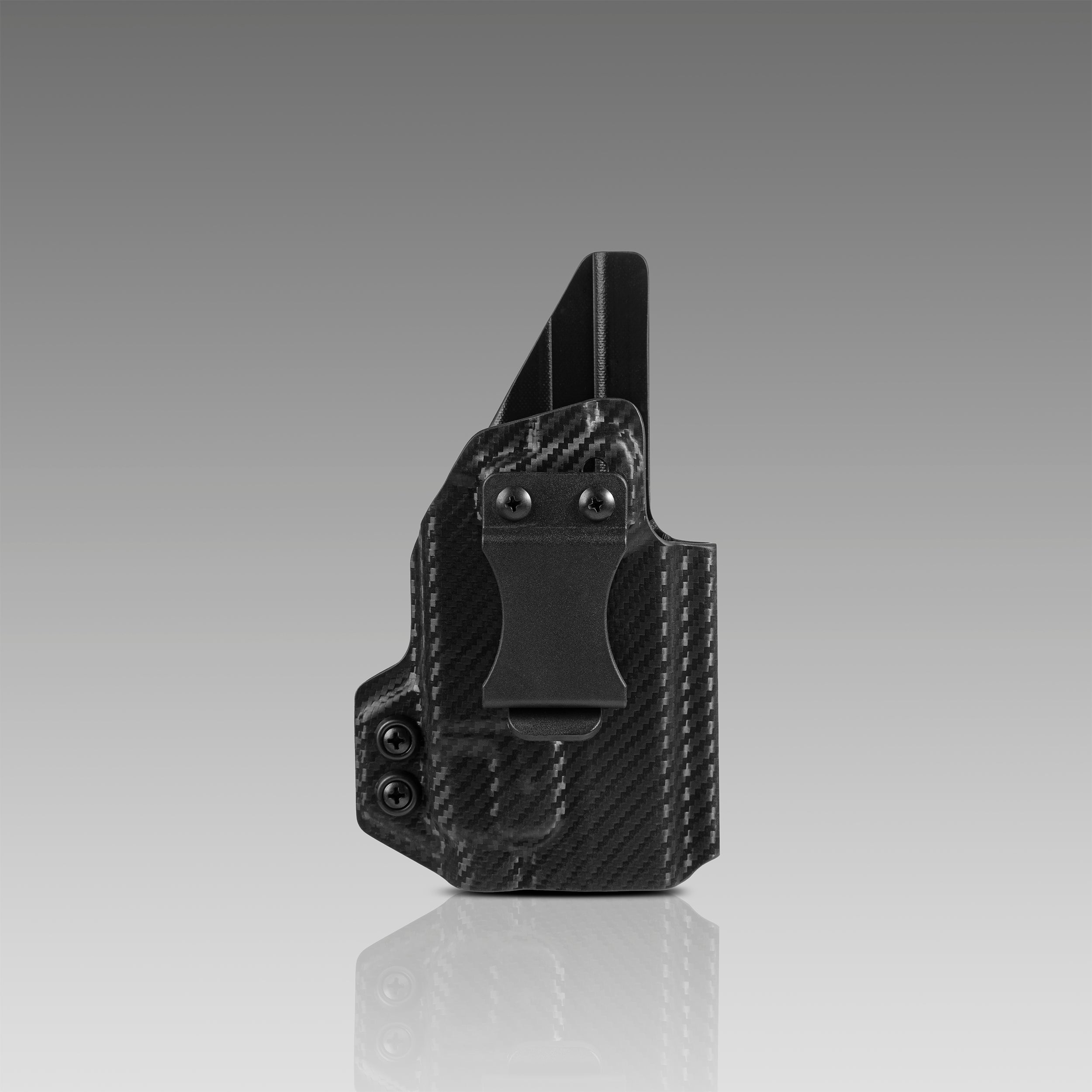 FUNDA KYDEX PARA EL INTERIOR DE LA CINTURA (IWB) (SIN LUZ/LÁSER) NEGRA