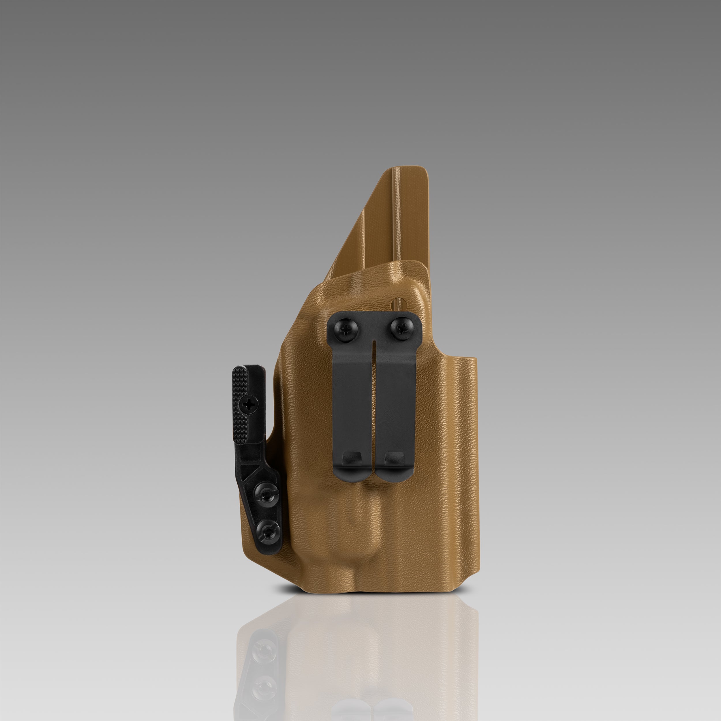 KYDEX HOLSTER INSIDE THE WAISTBAND (IWB) (LIGHT BEARING) Coyote Brown