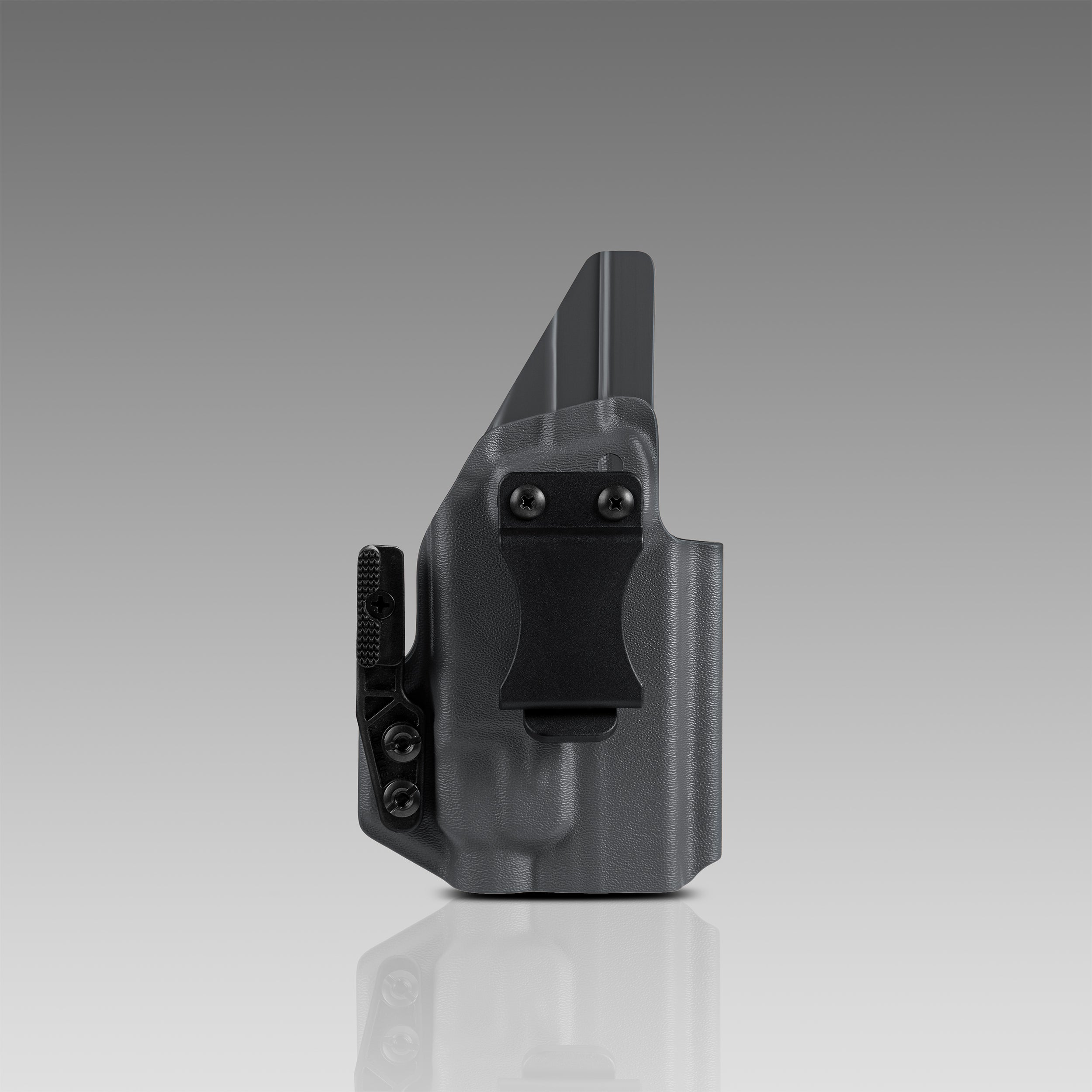 FUNDA KYDEX PARA EL INTERIOR DE LA CINTURA (IWB) (SIN LUZ/LÁSER) NEGRA