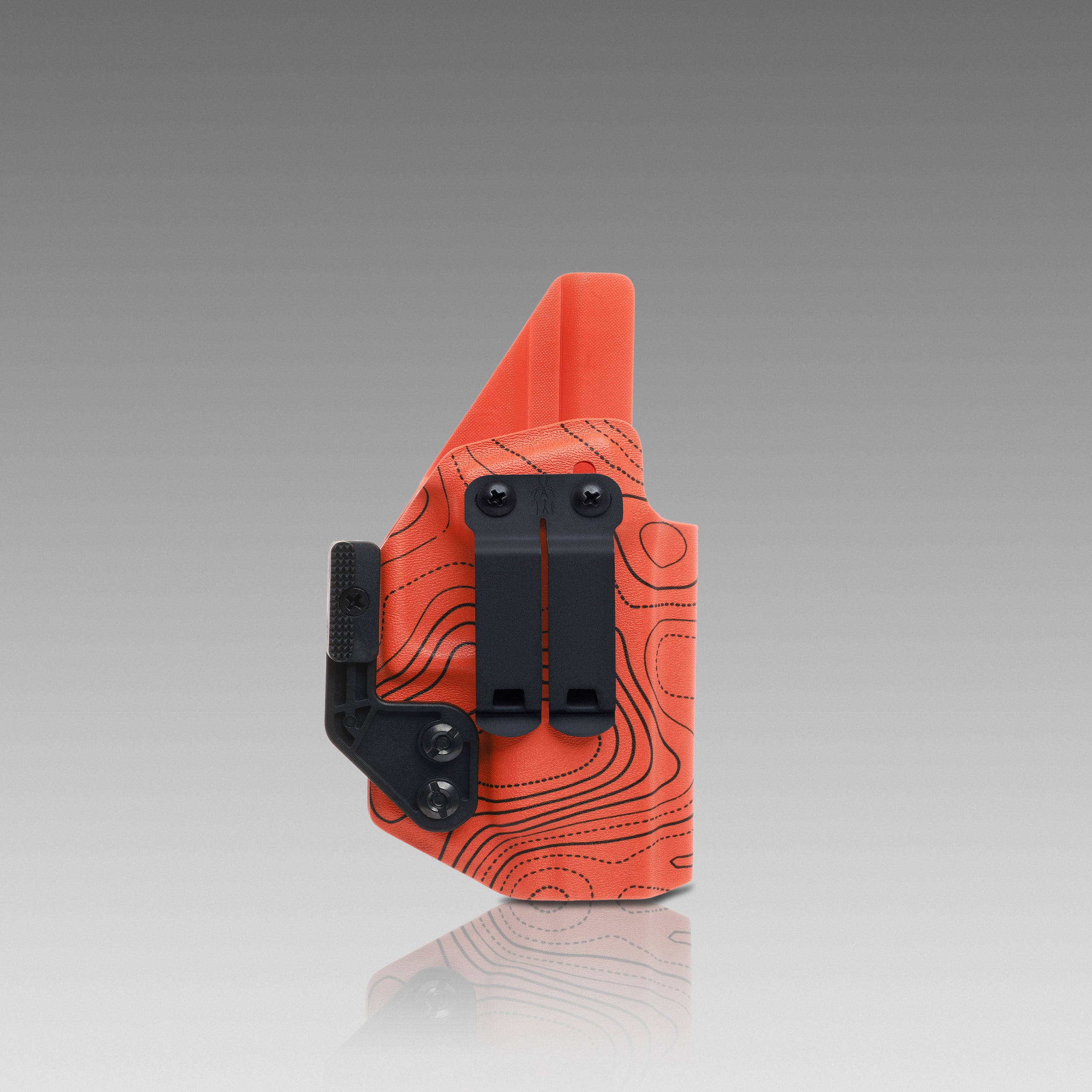 KYDEX HOLSTER INSIDE THE WAISTBAND (IWB) (NO LIGHT/LASER) TOPO DEMO ORANGE - 945industries