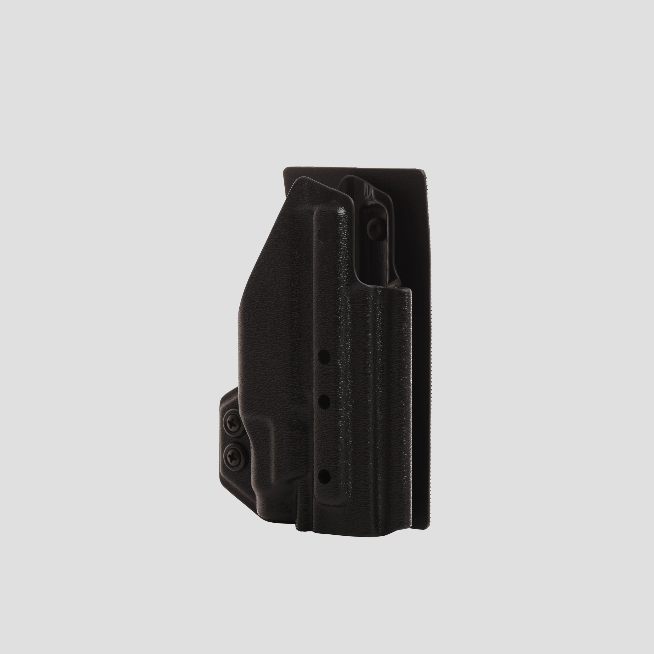KYDEX HOLSTER WITH VELCRO® HOOK ATTACHMENT PANEL (LIGHT BEARING) BLACK - 945industries