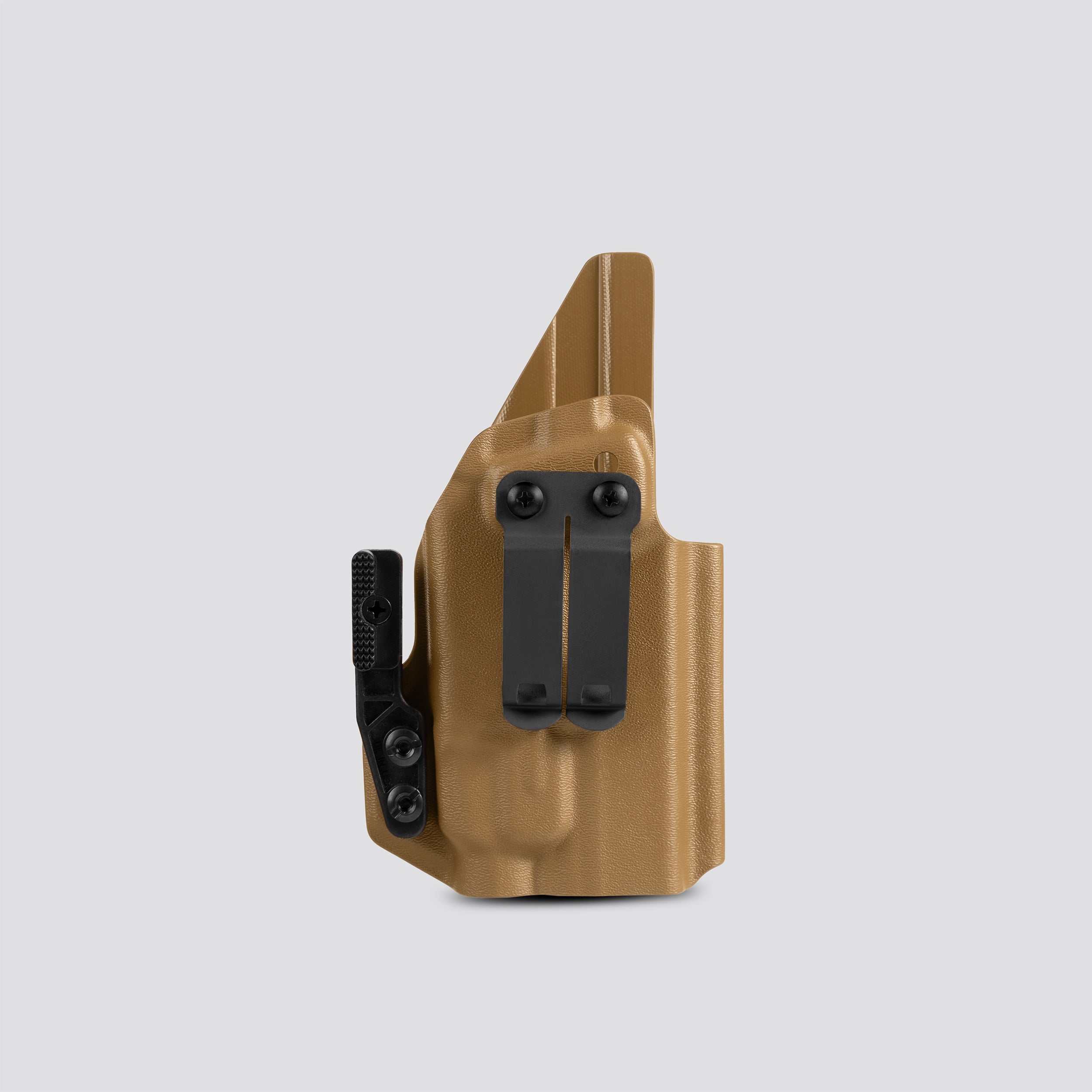 KYDEX HOLSTER INSIDE THE WAISTBAND (IWB) (LIGHT BEARING) COYOTE BROWN