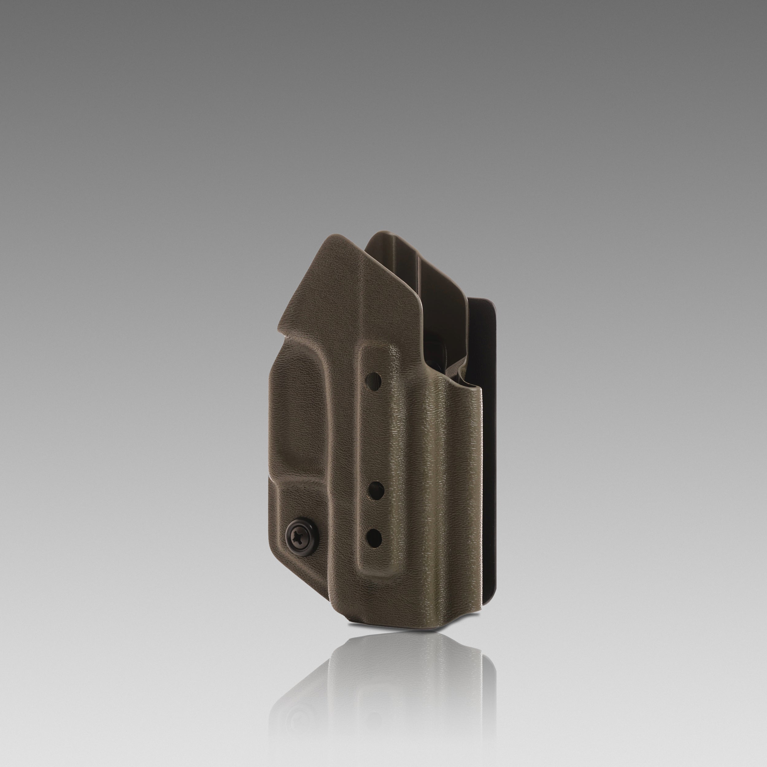 KYDEX HOLSTER WITH VELCRO® HOOK ATTACHMENT PANEL (NO LIGHT/LASER) OD GREEN - 945industries