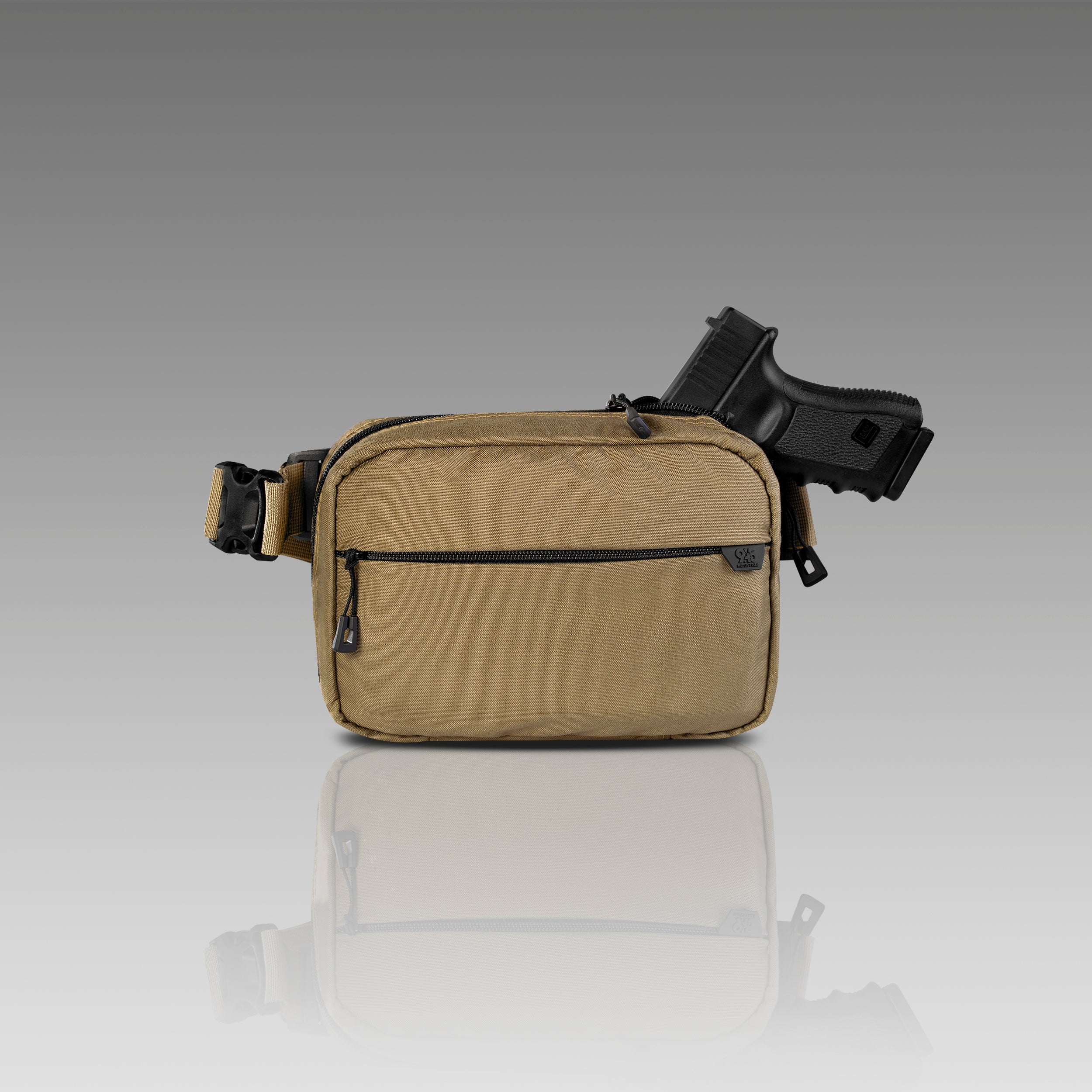 QAPL CORDURA® CONCEALMENT BAG (LARGE) DESERT SAND WITH KYDEX HOLSTER