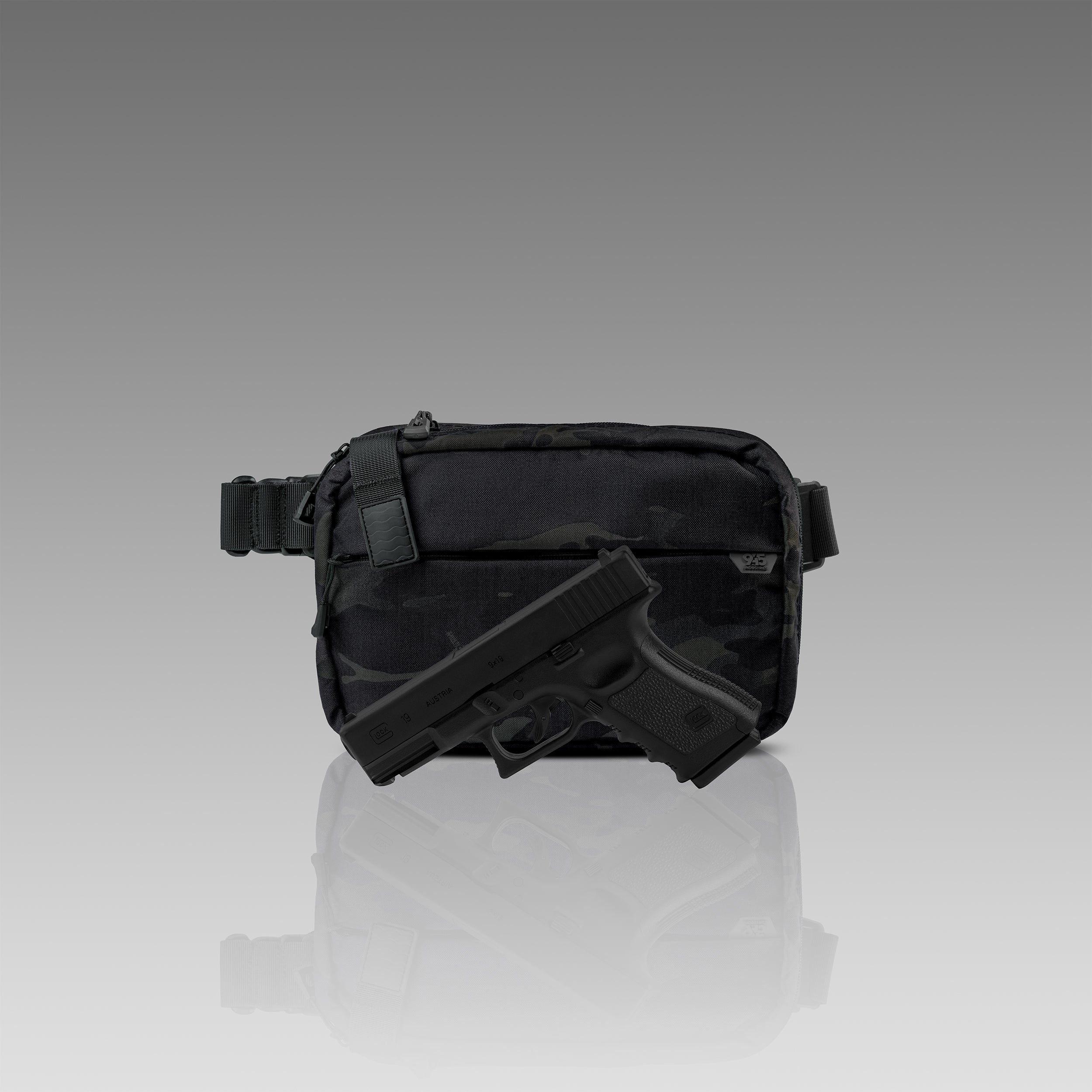 Q.A.P.L. CORDURA® CONCEALMENT BAG (LARGE) BLACK MULTICAM®