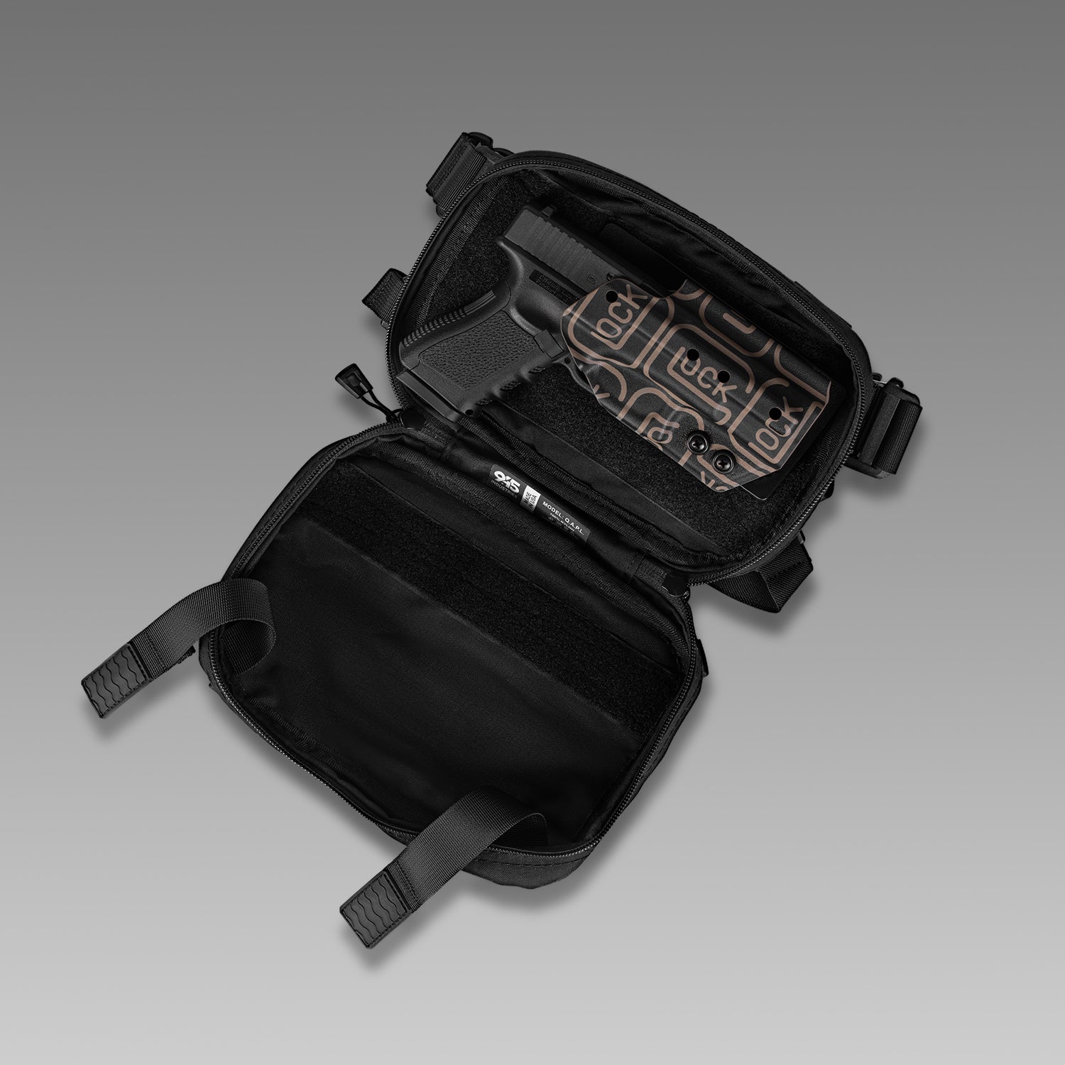 حقيبة إخفاء QAPL CORDURA® (كبيرة) سوداء