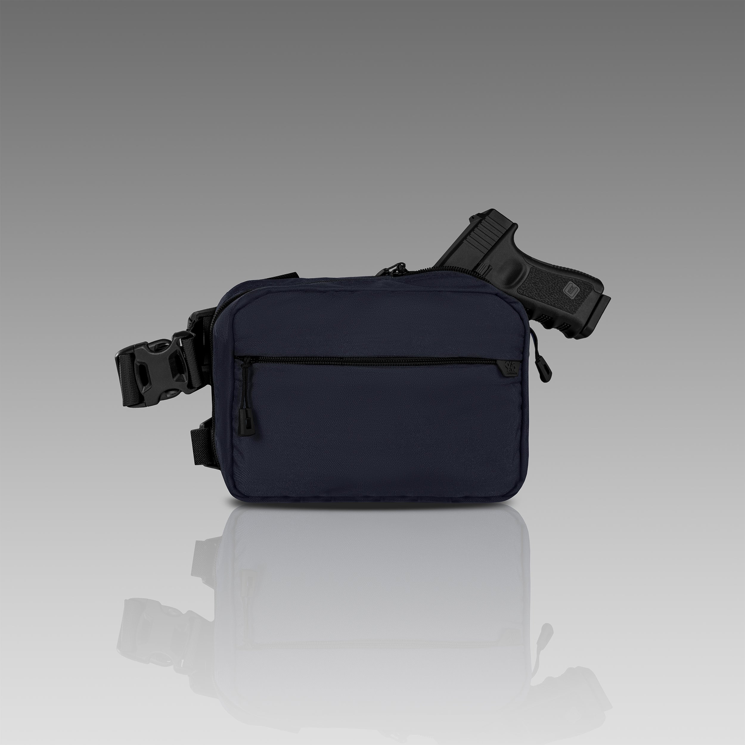 QAPL CORDURA® CONCEALMENT BAG (LARGE) MIDNIGHT BLUE WITH IWB ADAPTER