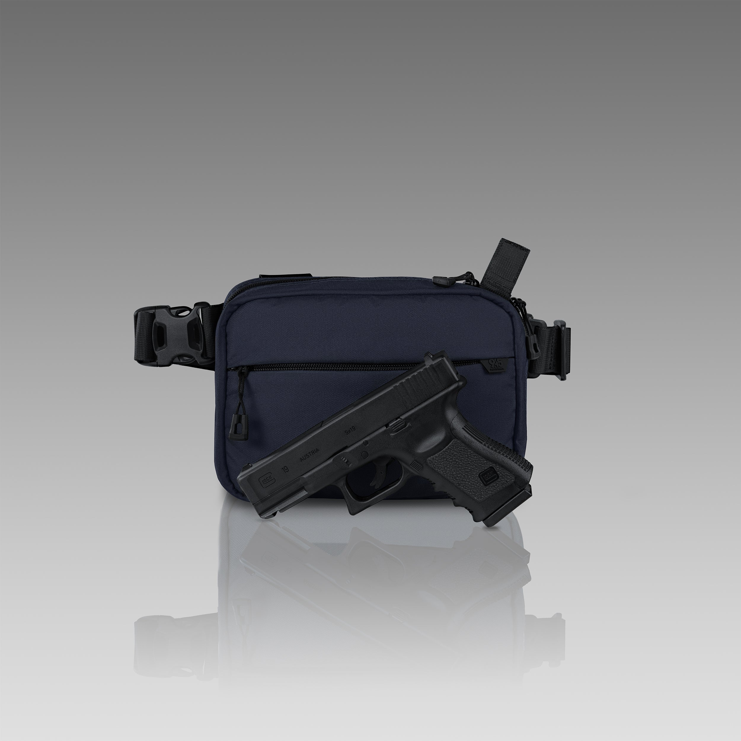 QAPL CORDURA® CONCEALMENT BAG (LARGE) MIDNIGHT BLUE WITH IWB ADAPTER