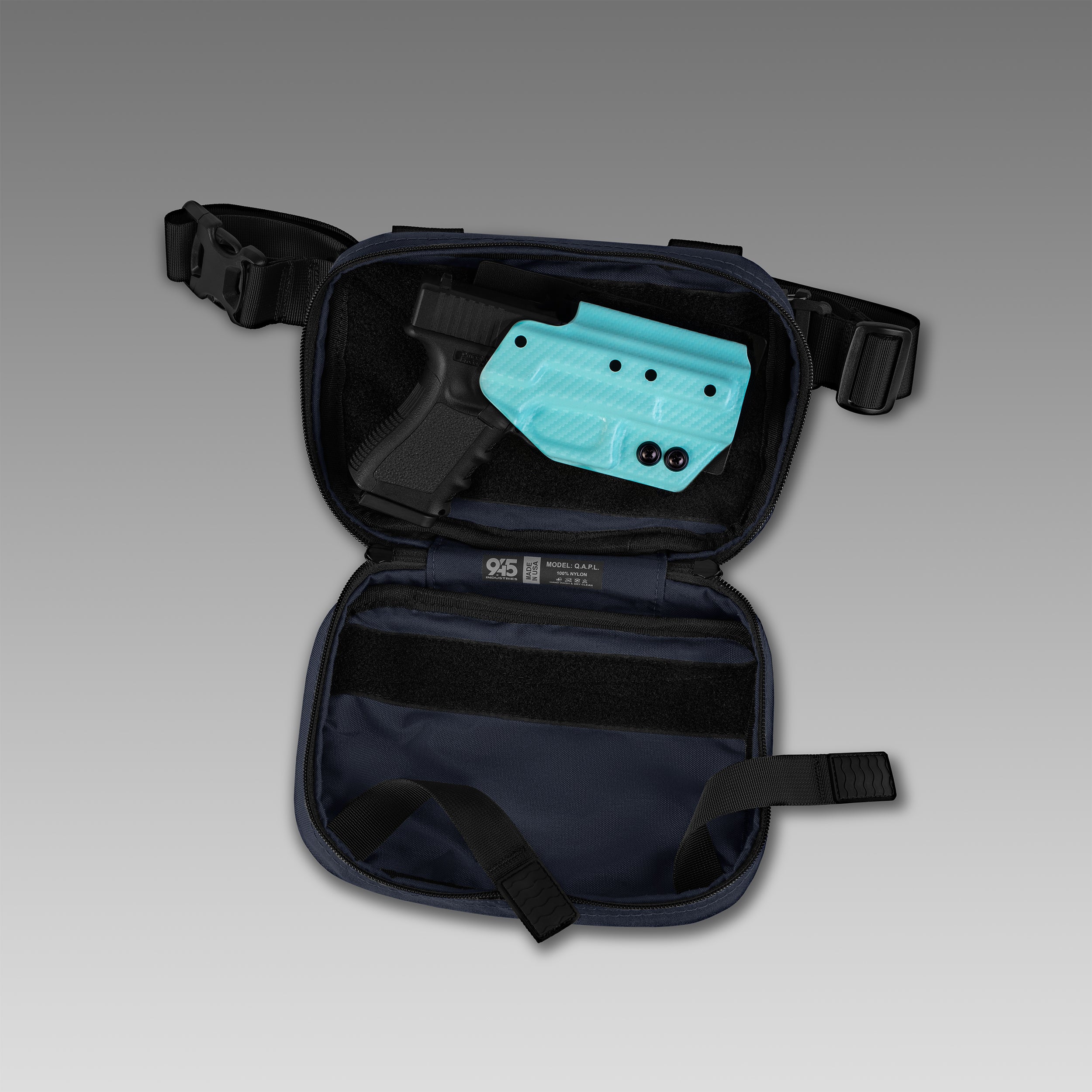 QAPL CORDURA® VERSTECKTASCHE (GROSS) MITTERNACHTSBLAU