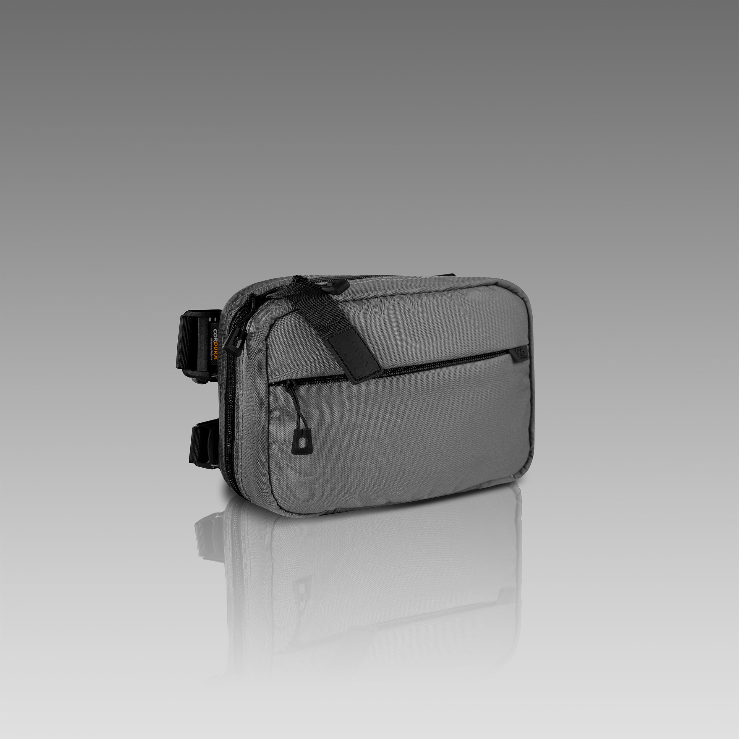 TÚI GIẤU BẰNG CORDURA® QAPL (LỚN) MÀU XÁM GUNMETAL