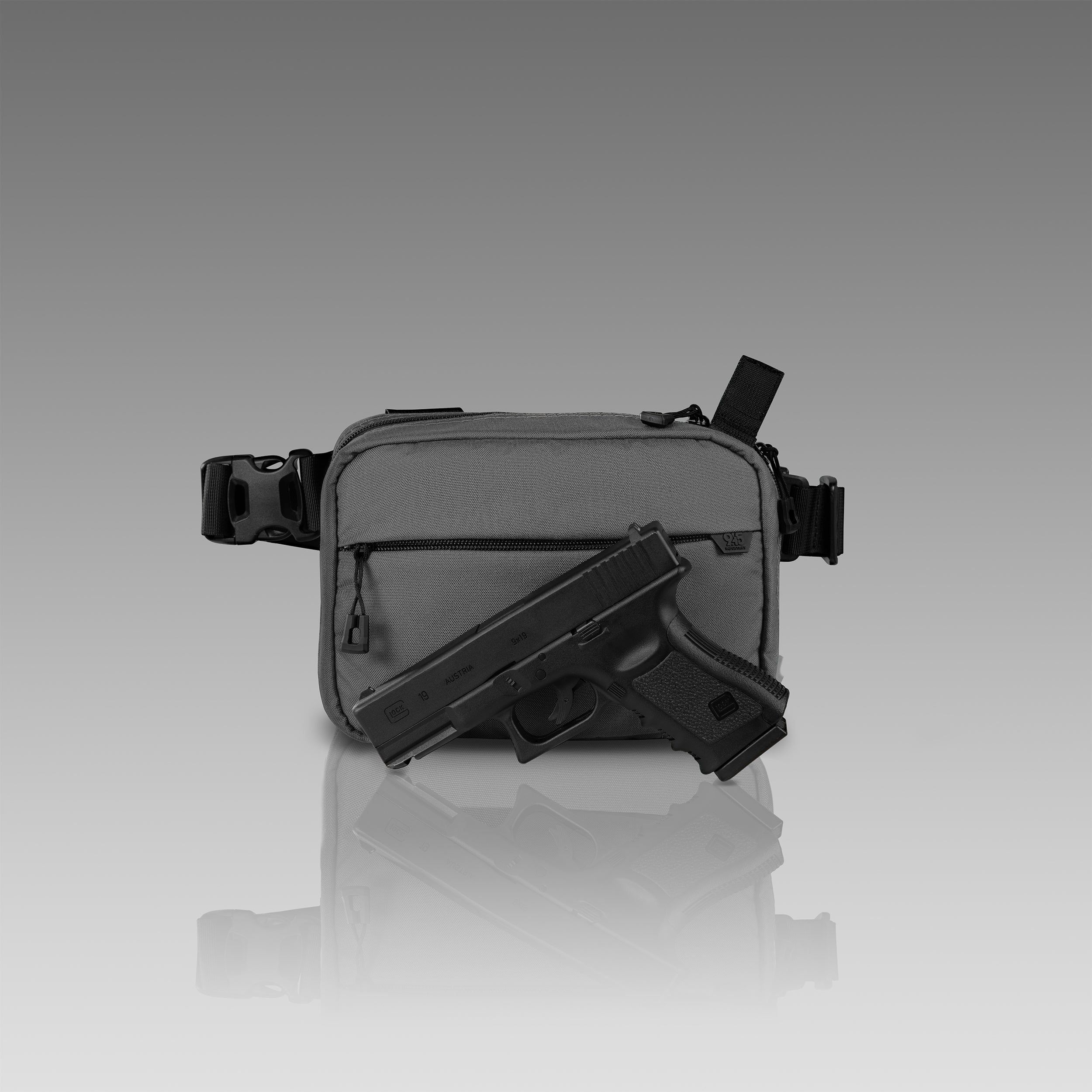 TÚI GIẤU BẰNG CORDURA® QAPL (LỚN) MÀU XÁM GUNMETAL