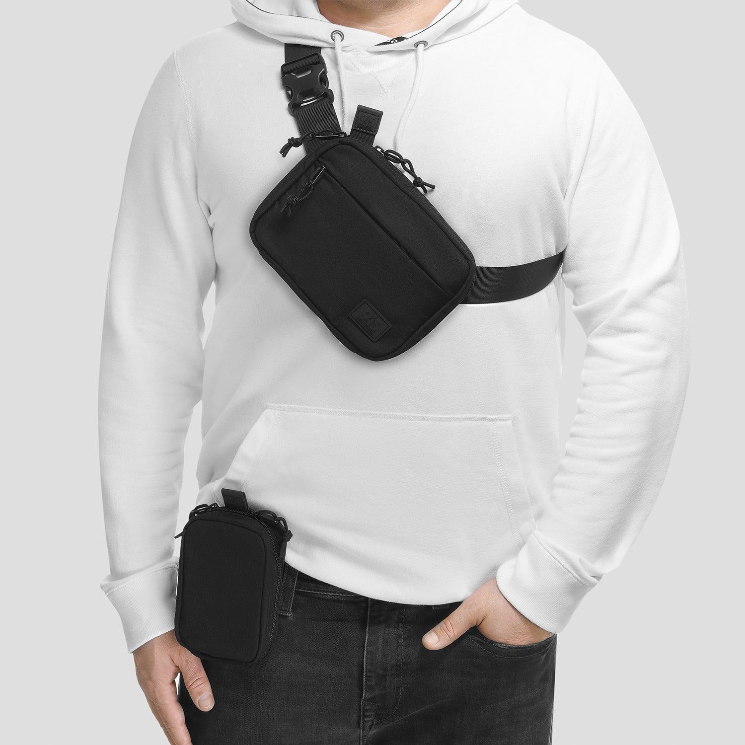 حقيبة إخفاء QAPS CORDURA® (صغيرة) سوداء