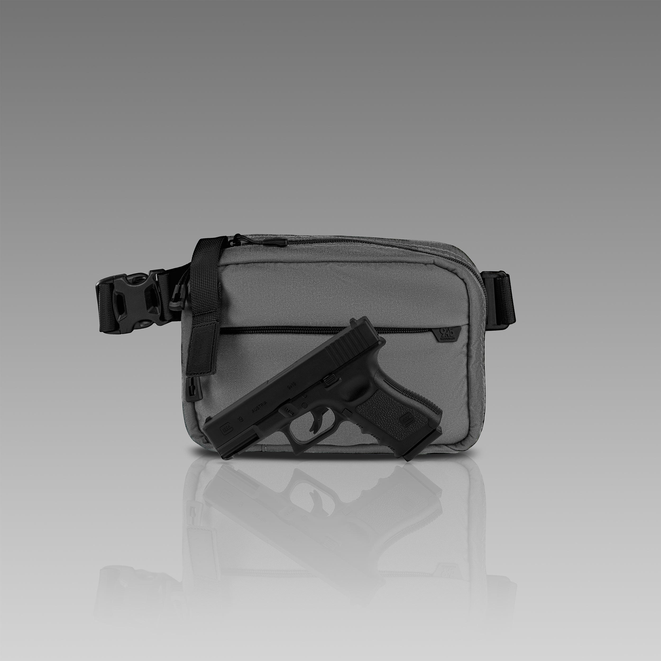 QAPX CORDURA® CONCEALMENT BAG (X-LARGE) GUNMETAL GRAY WITH KYDEX HOLSTER