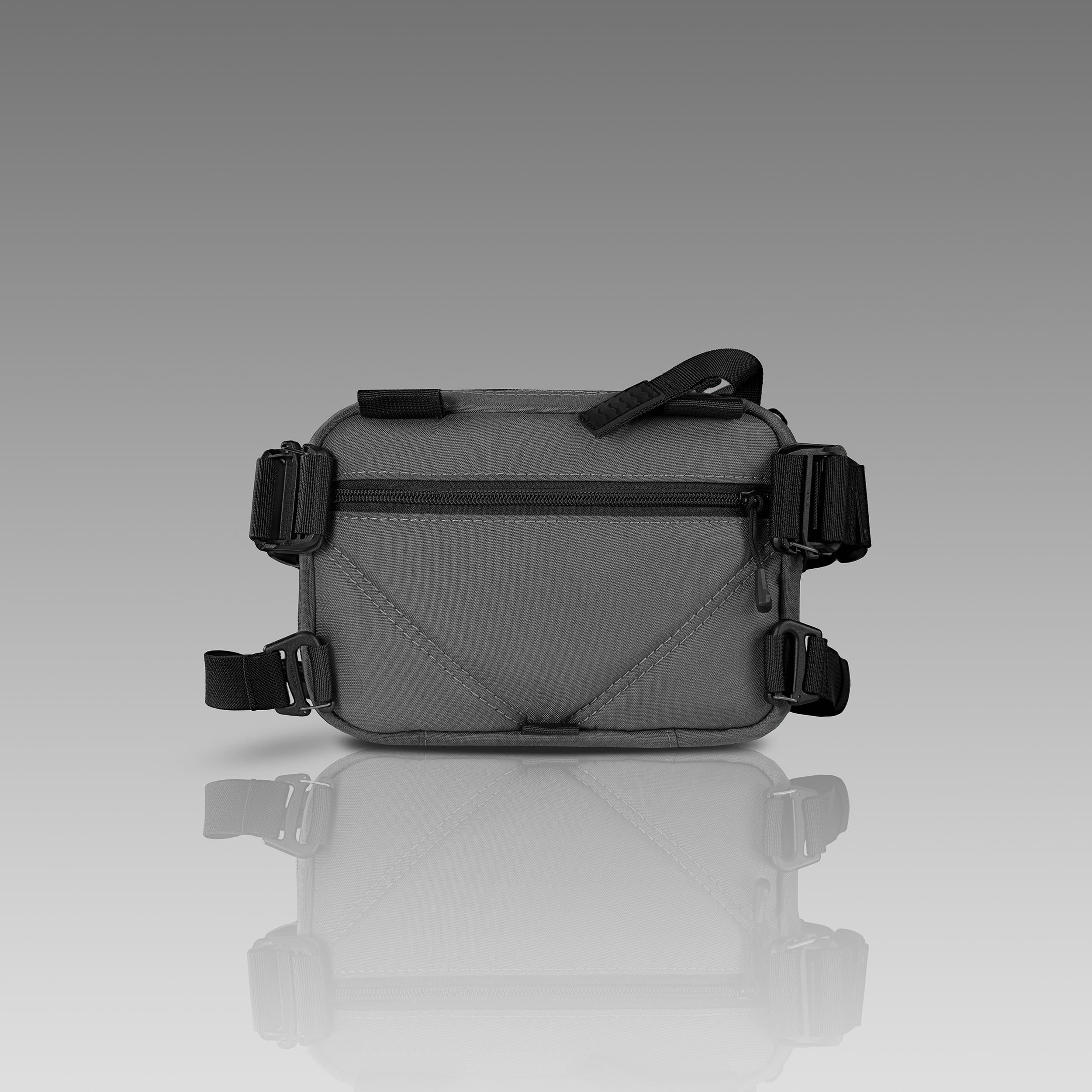 QAPX CORDURA® CONCEALMENT BAG (X-LARGE) GUNMETAL GRAY WITH IWB ADAPTER