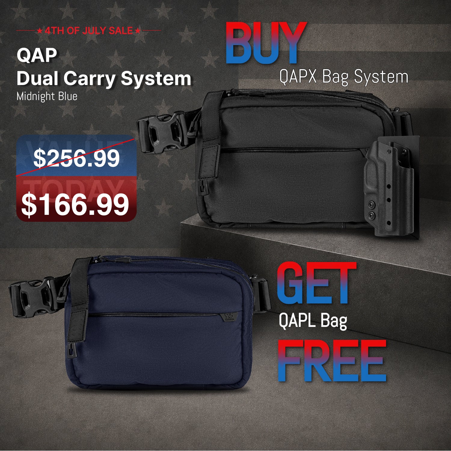 QAP Dual Carry System (Midnight Blue)