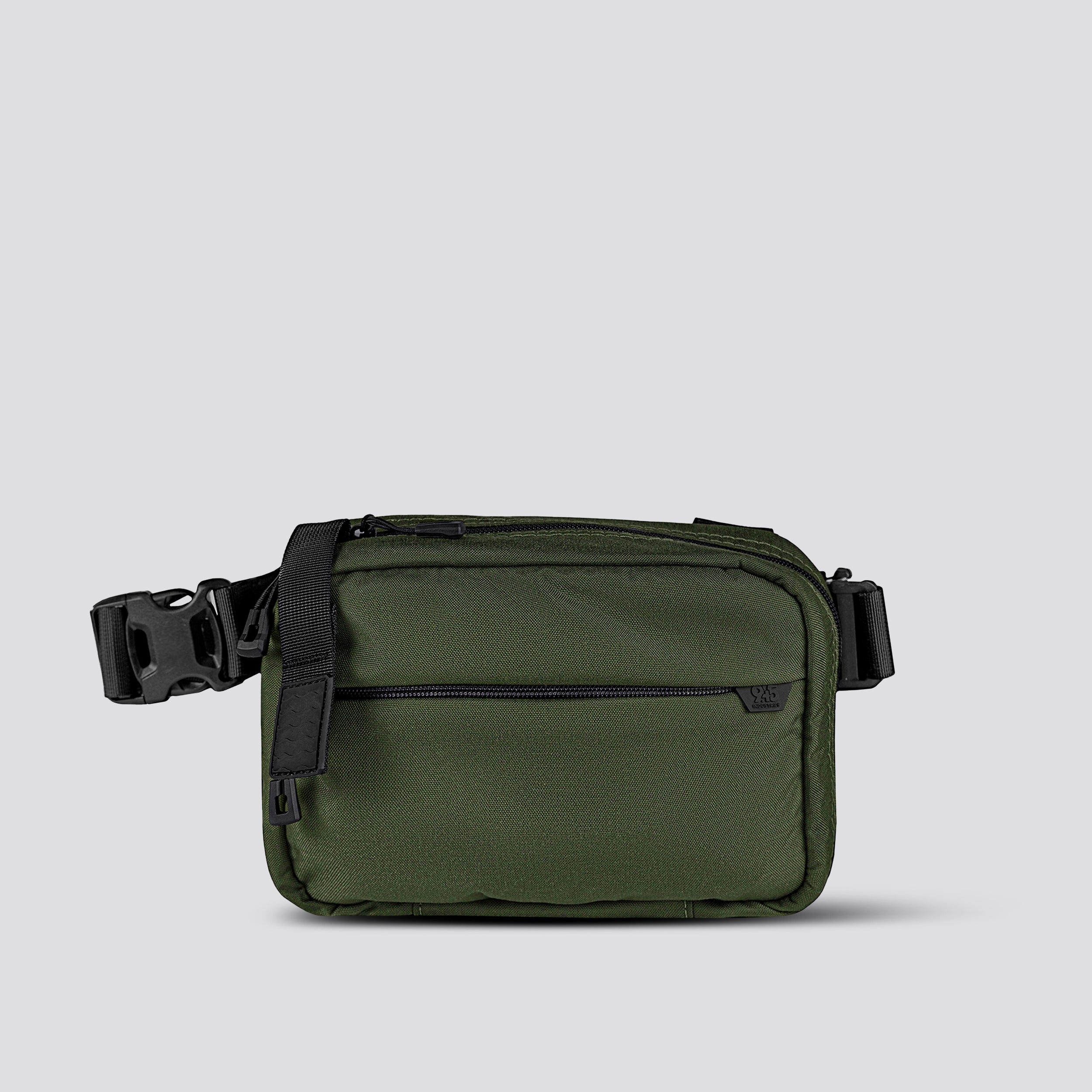 QAPL LOW PROFILE CORDURA® CONCEALMENT BAG (LARGE) CAMO GREEN WITH KYDEX HOLSTER