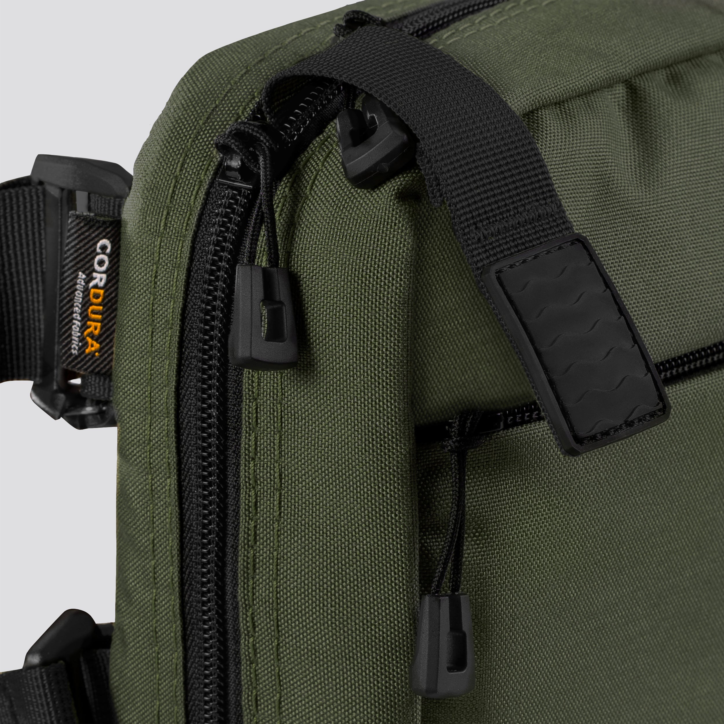 QAPL LOW PROFILE CORDURA® CONCEALMENT BAG (LARGE) CAMO GREEN WITH KYDEX HOLSTER