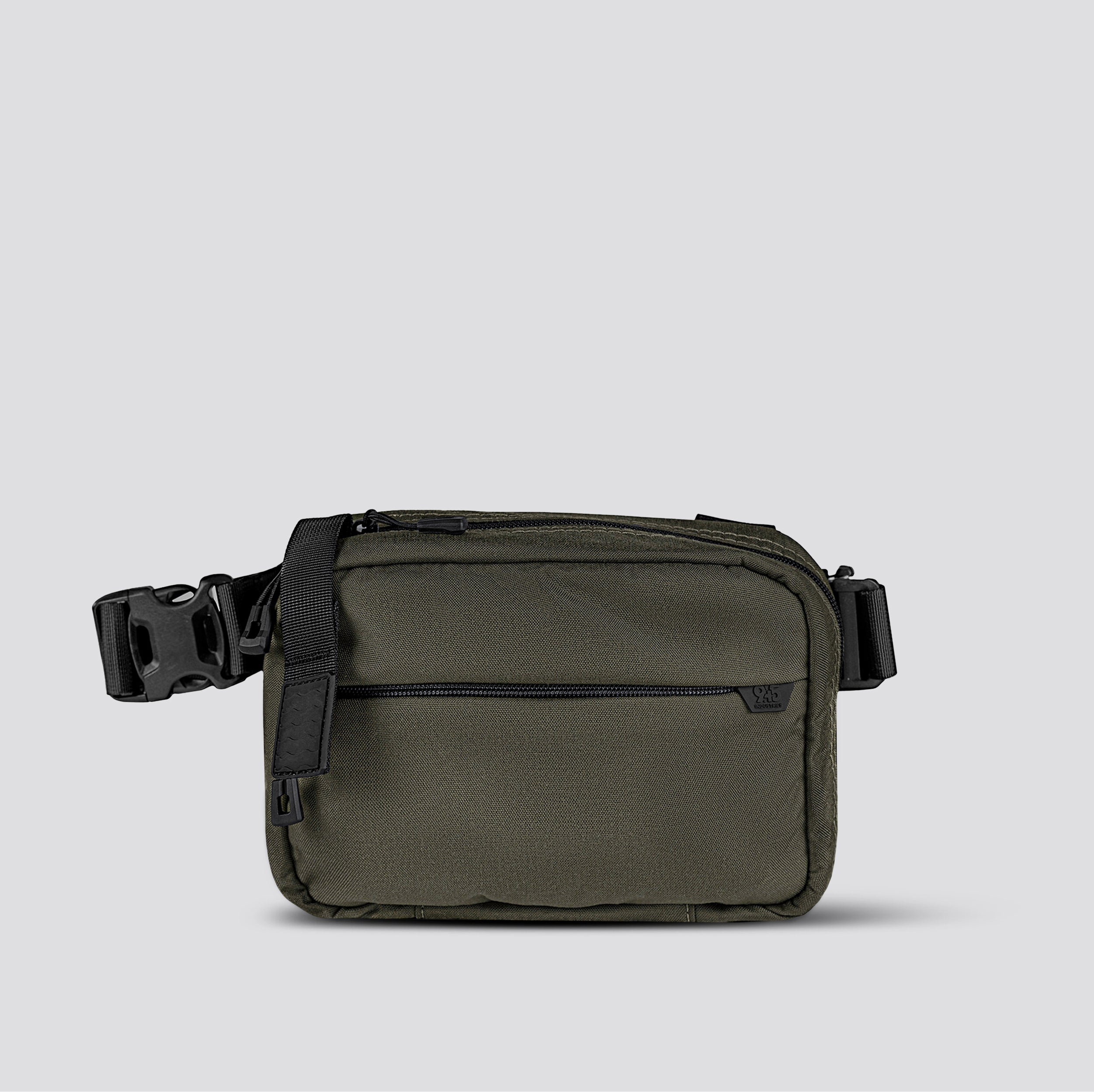 QAPL LOW PROFILE CORDURA® CONCEALMENT BAG (LARGE) RANGER GREEN WITH KYDEX HOLSTER