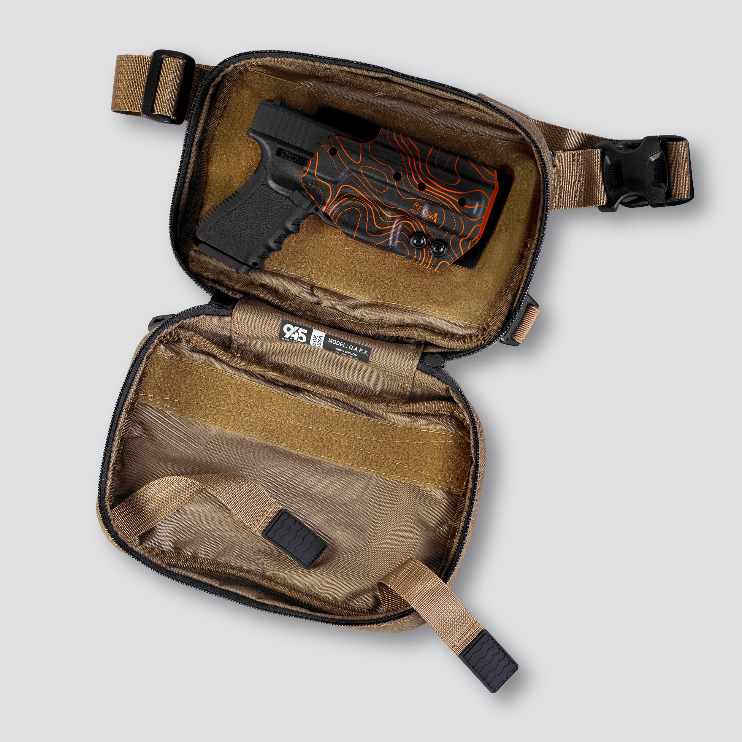 QAPL CORDURA® VERSTECKTASCHE (GROSS) WÜSTENSAND