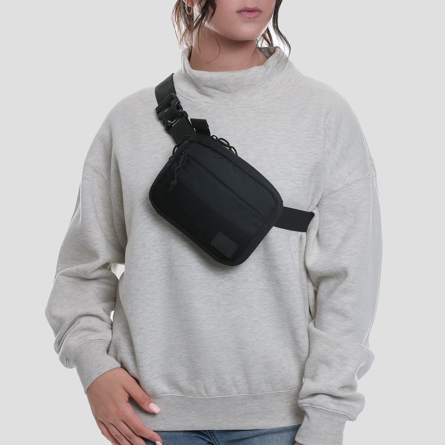 QAPS CORDURA® CONCEALMENT BAG (SMALL) BLACK WITH KYDEX HOLSTER