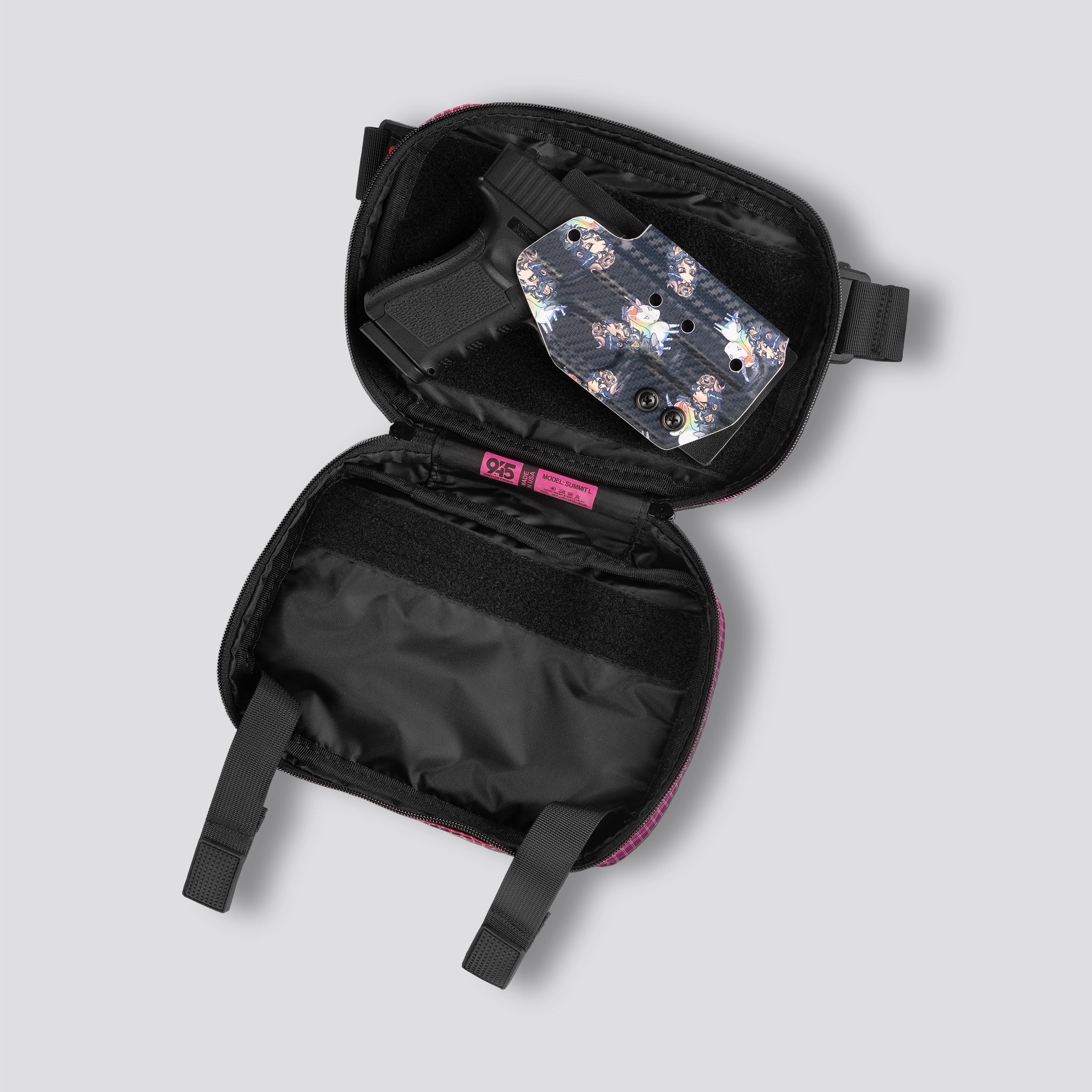 QAPL LOW PROFILE UltraGrid™ Very Berry Concealment Bag (LARGE) WITH KYDEX HOLSTER