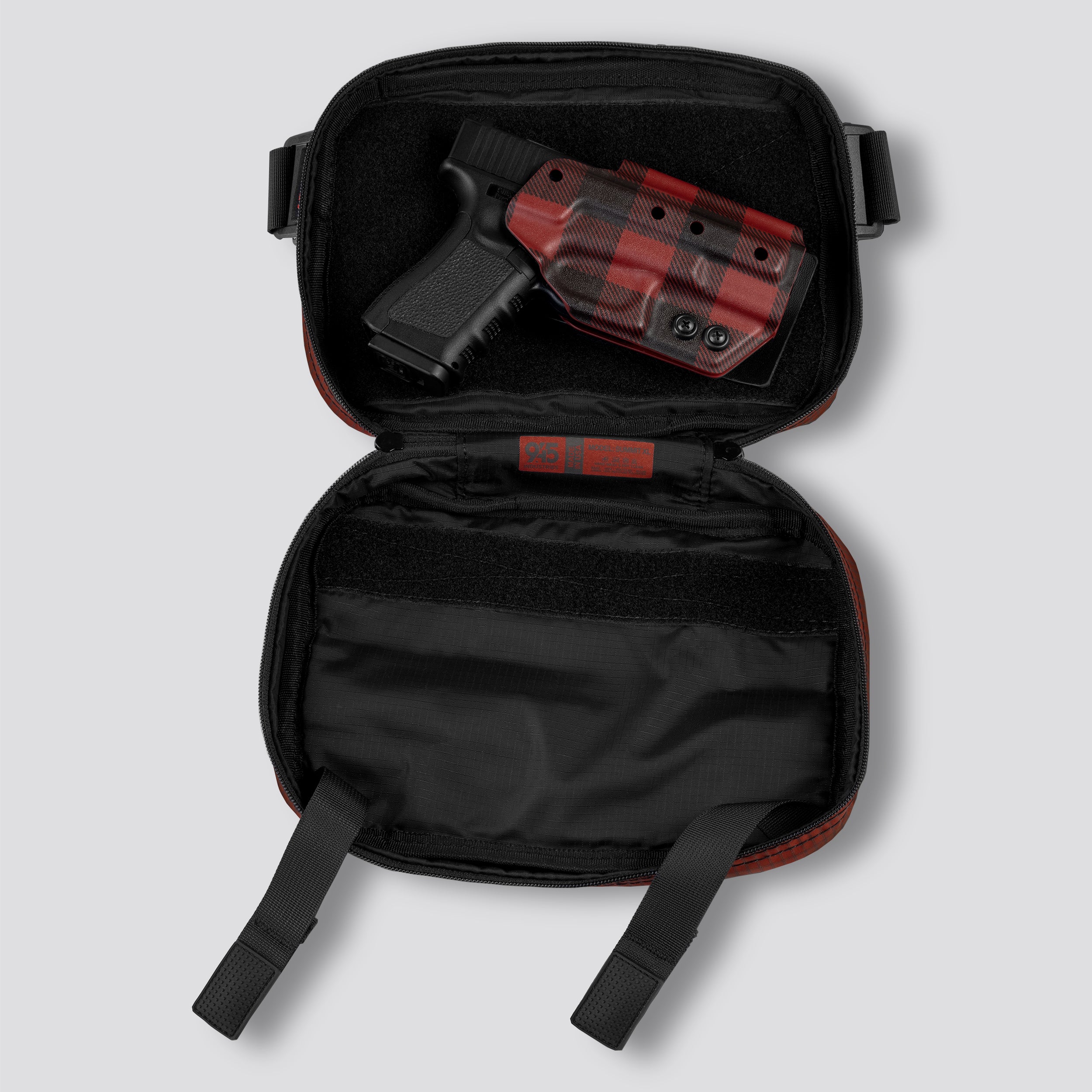 QAPX LOW PROFILE UltraGrid™ Dark Chili Concealment Bag (X-LARGE) WITH KYDEX HOLSTER