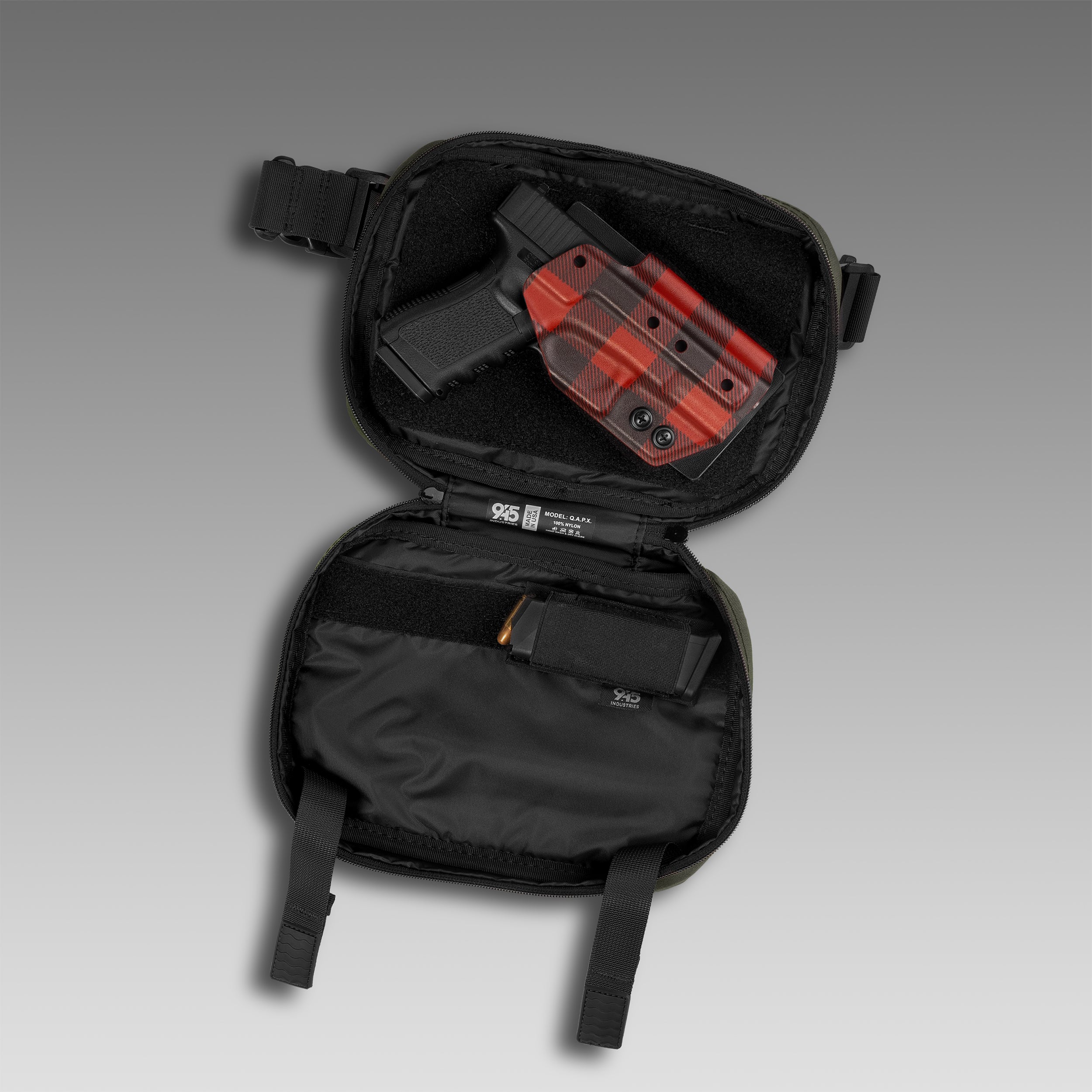 กระเป๋าซ่อน QAPX CORDURA® (X-LARGE) สีดำ