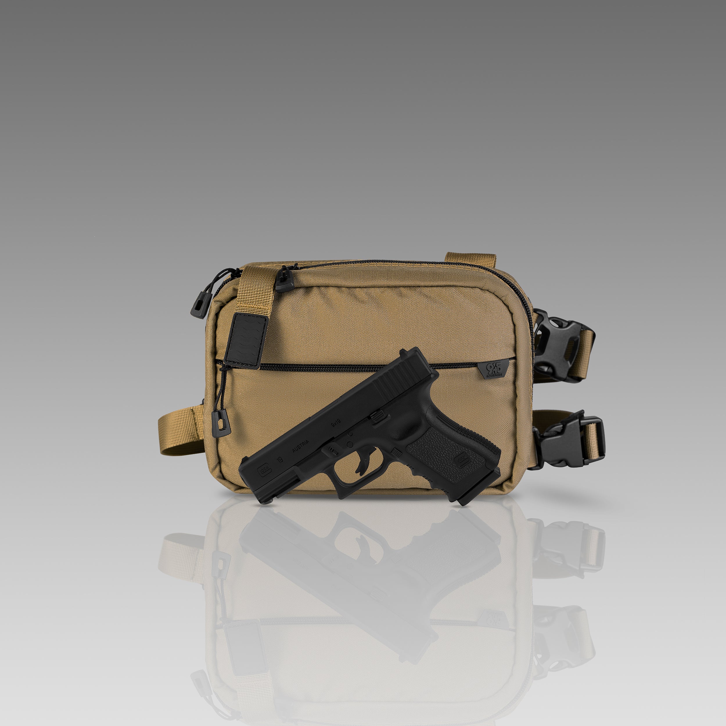 TÚI GIẤU BẰNG CORDURA® QAPX (CỠ LỚN) MÀU ĐEN