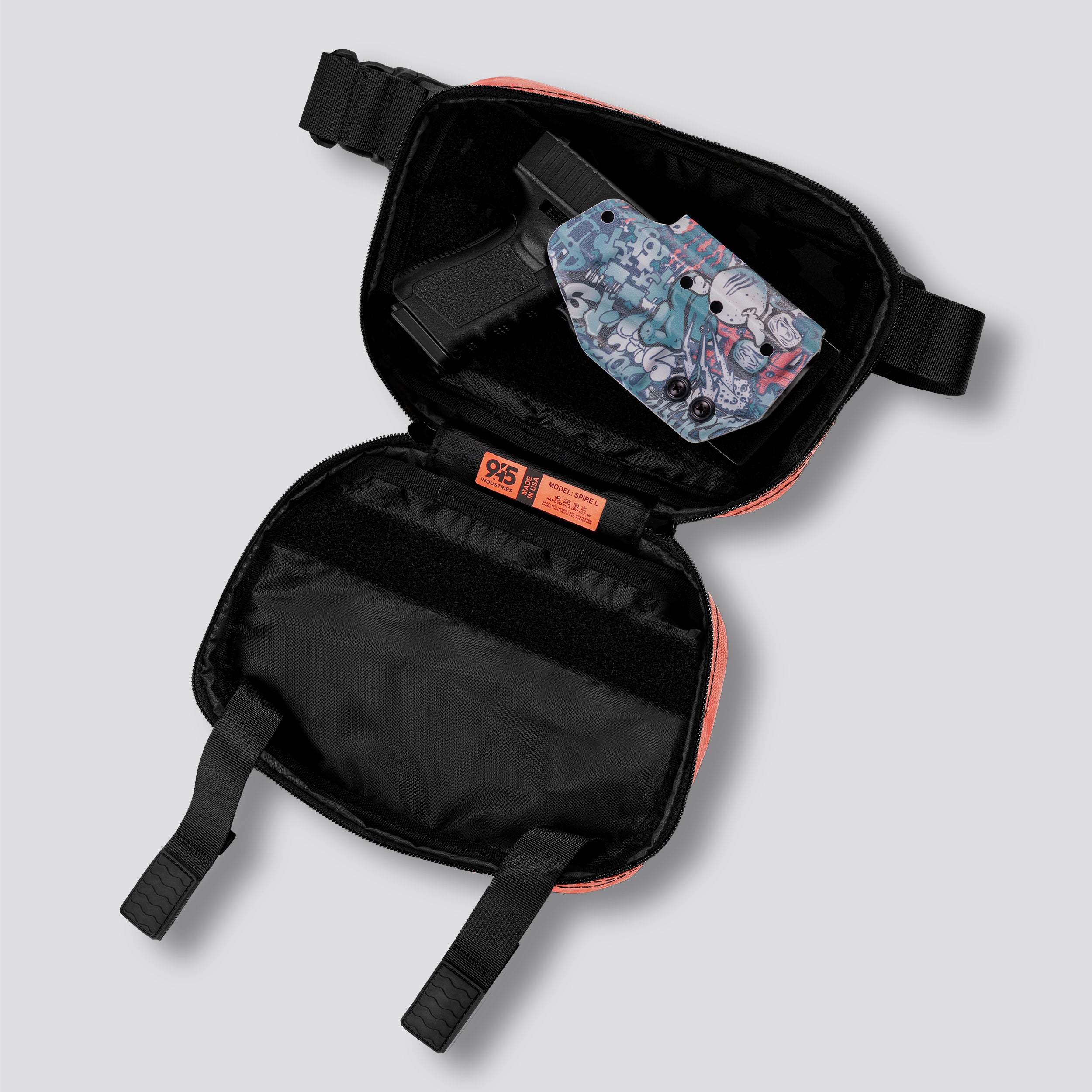 QAPL LOW PROFILE X-Pac® Coral Concealment Bag (LARGE) WITH KYDEX HOLSTER