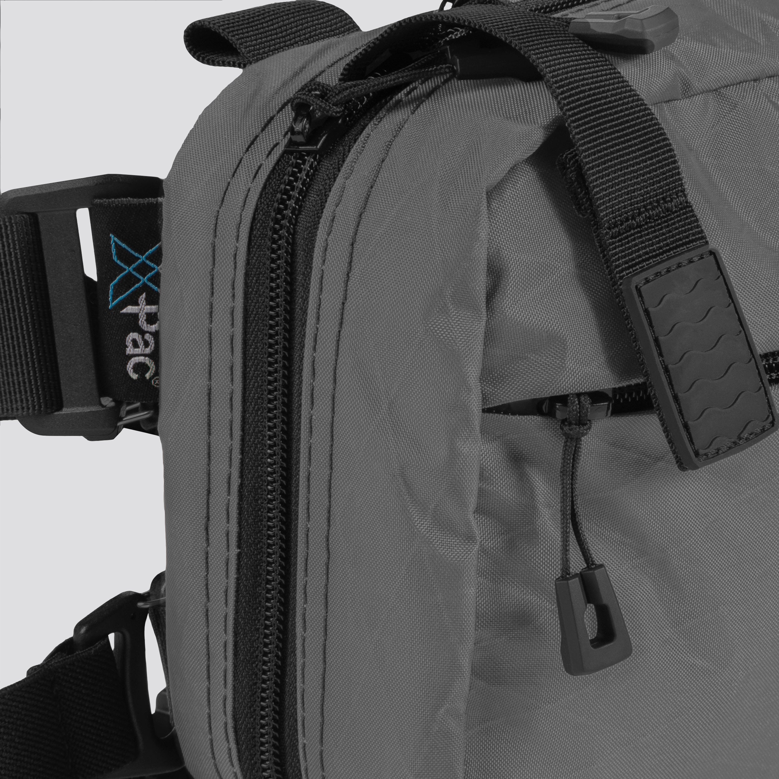 QAPS LOW PROFILE X-Pac® Slate Concealment Bag (SMALL) WITH KYDEX HOLSTER