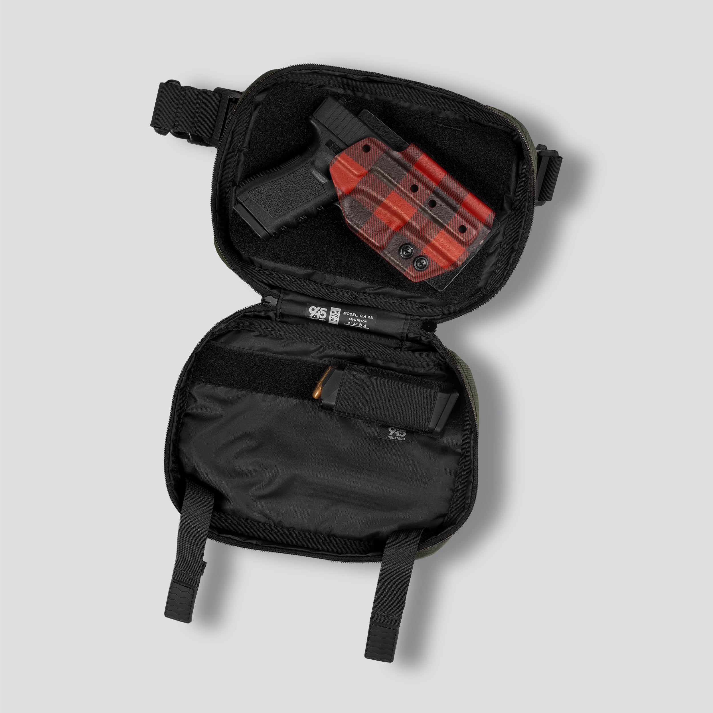 TÚI GIẤU BẰNG CORDURA® QAPX (CỠ LỚN) MÀU ĐEN