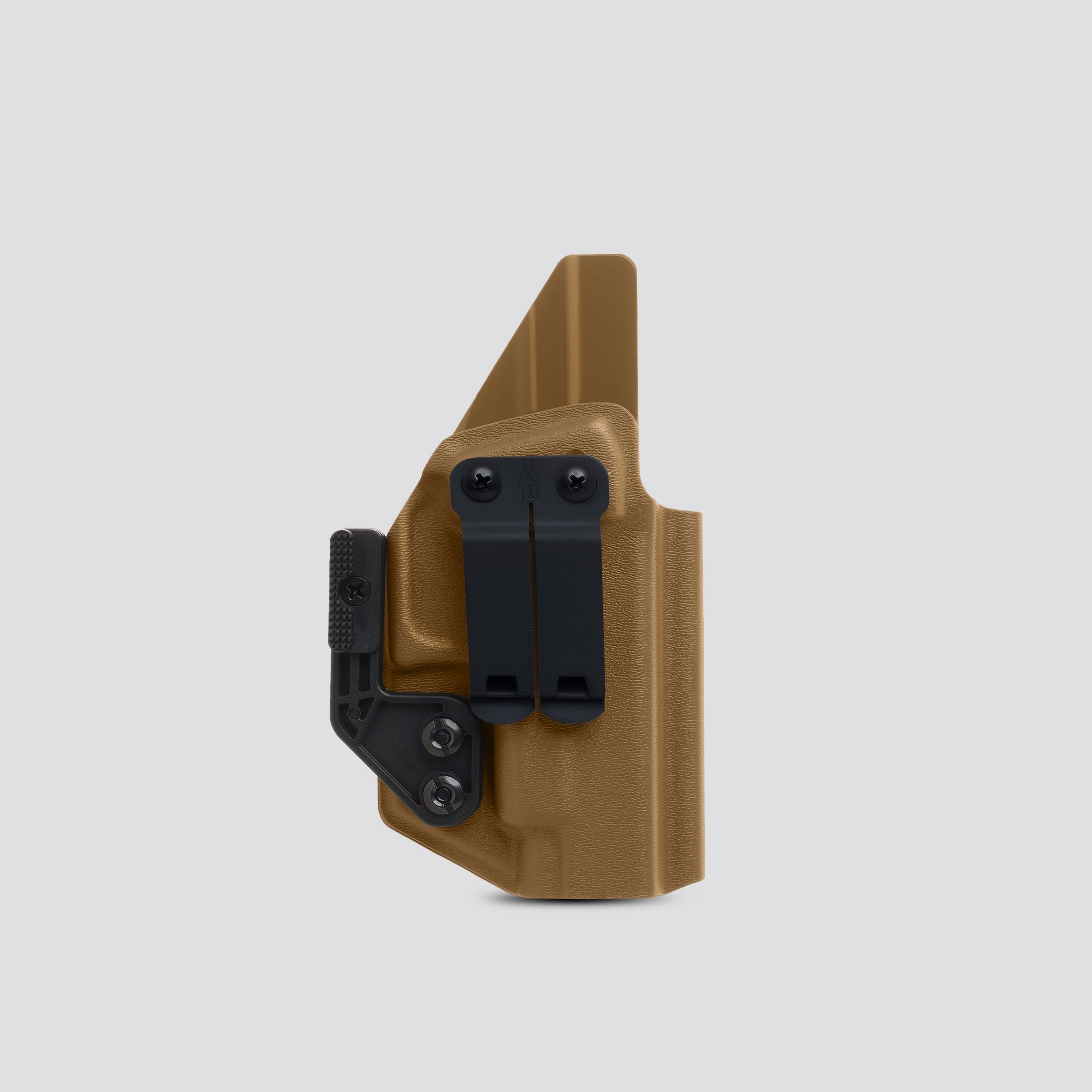 KYDEX HOLSTER INSIDE THE WAISTBAND (IWB) (NO LIGHT/LASER) COYOTE BROWN