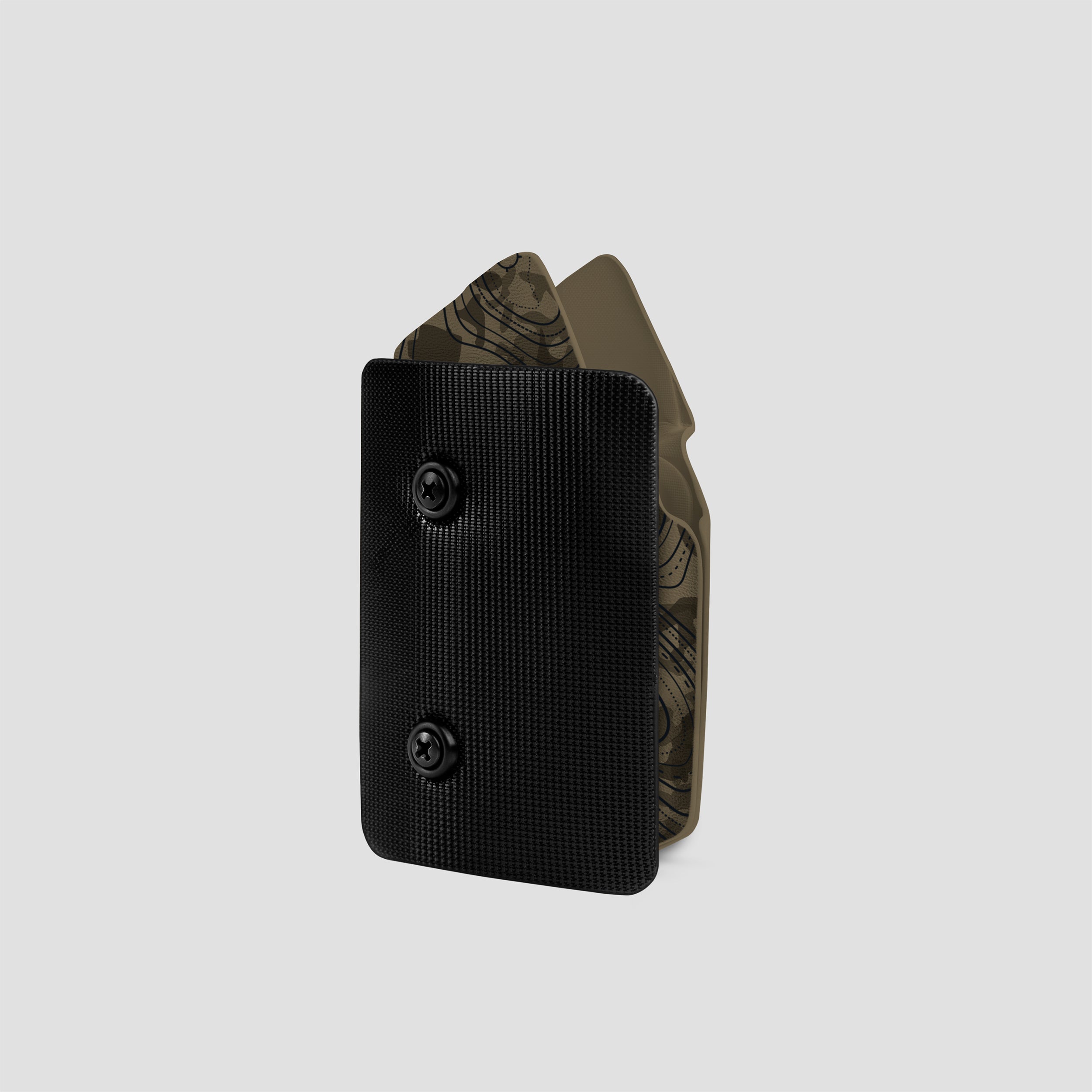 KYDEX HOLSTER WITH VELCRO® HOOK ATTACHMENT PANEL (NO LIGHT/LASER) TOPO MOSS