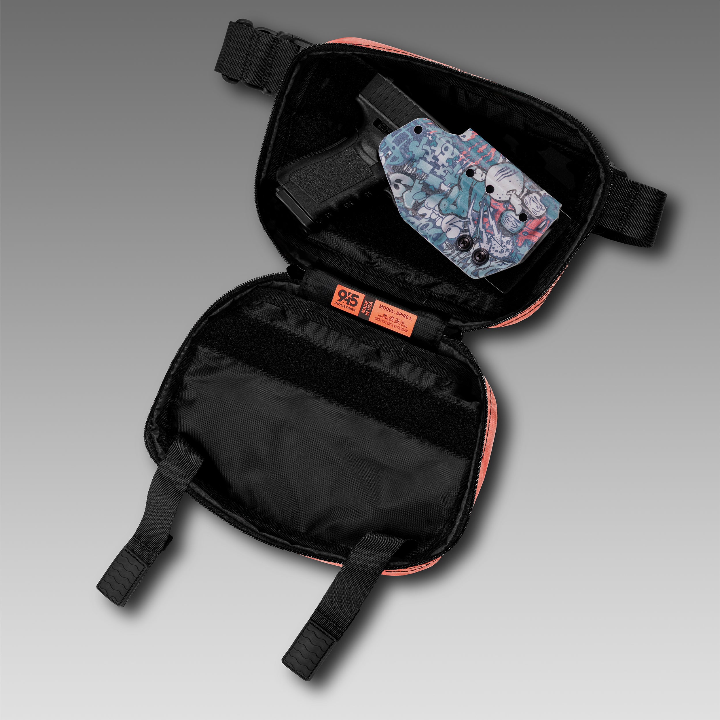 QAPL LOW PROFILE X-Pac® Coral Concealment Bag (LARGE) WITH KYDEX HOLSTER