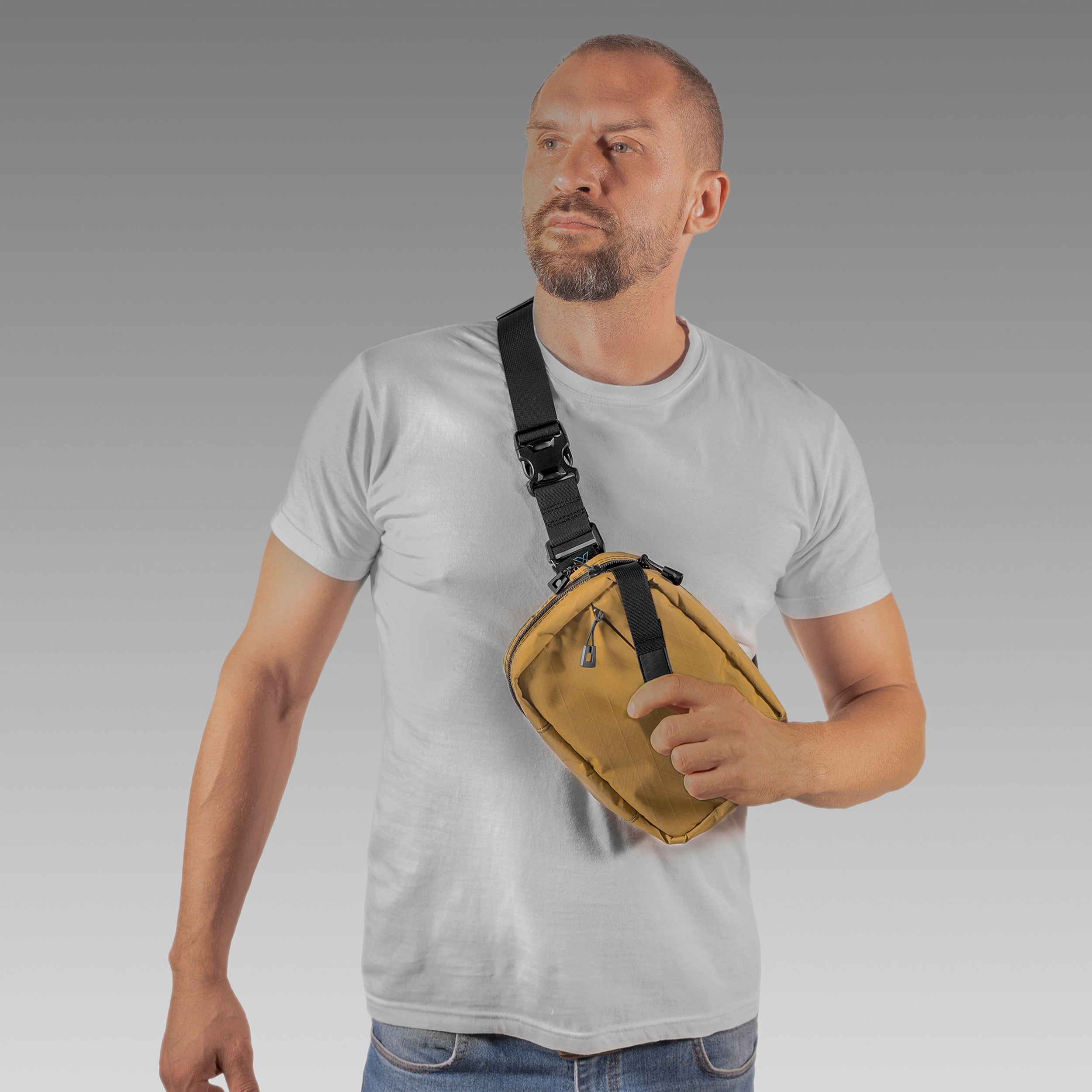 QAPL LOW PROFILE X-Pac® Coyote Brown Concealment Bag (LARGE) WITH IWB ADAPTER