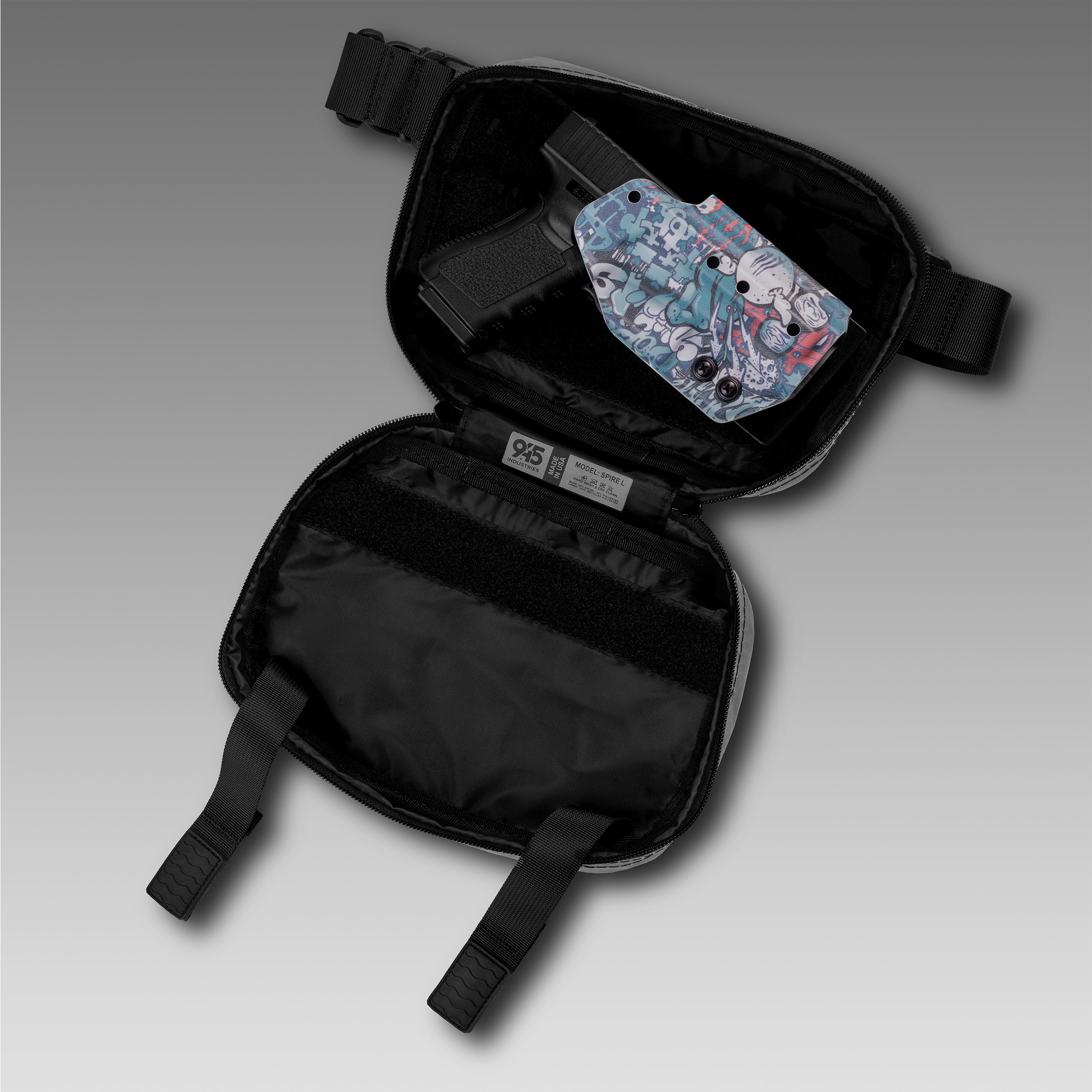 SPIRE (L) X-Pac® Slate Concealment Bag WITH KYDEX HOLSTER