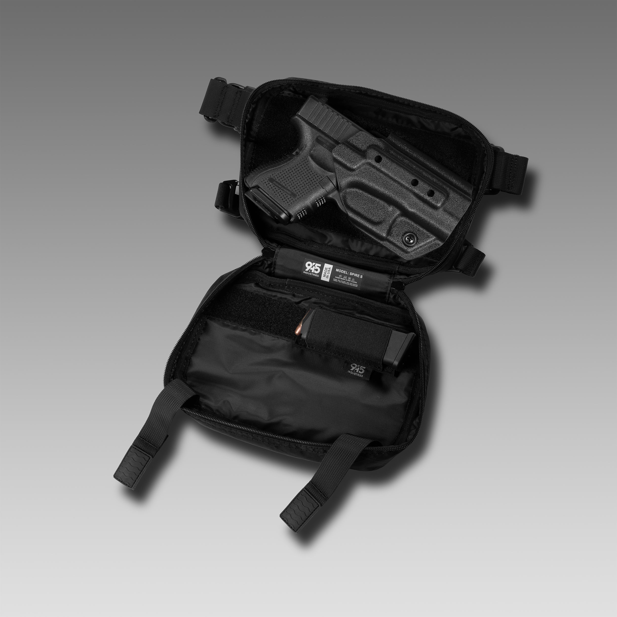 SPIRE (S) X-Pac® Black Concealment Bag WITH KYDEX HOLSTER