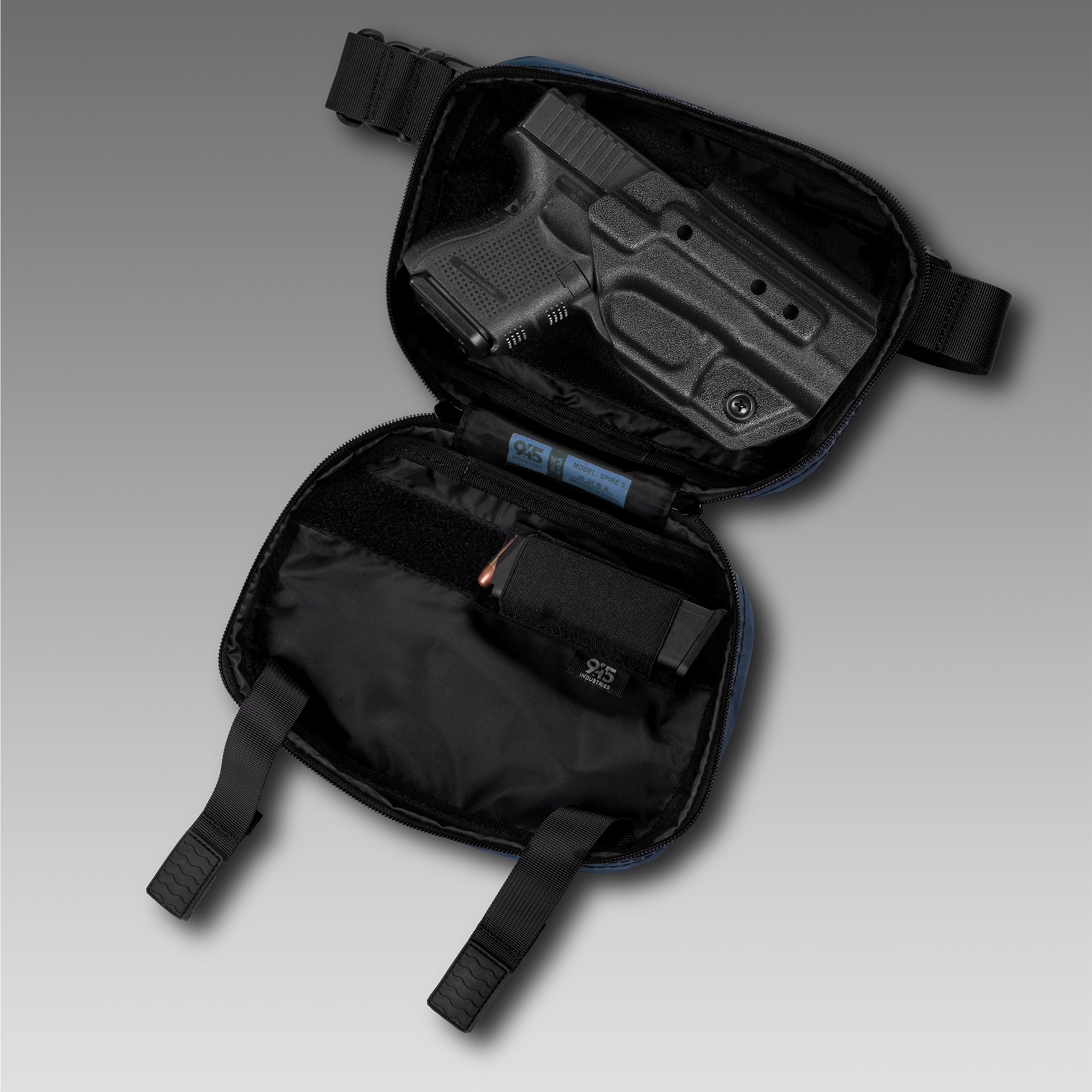 SPIRE (S) X-Pac® Deep Blue Concealment Bag WITH KYDEX HOLSTER