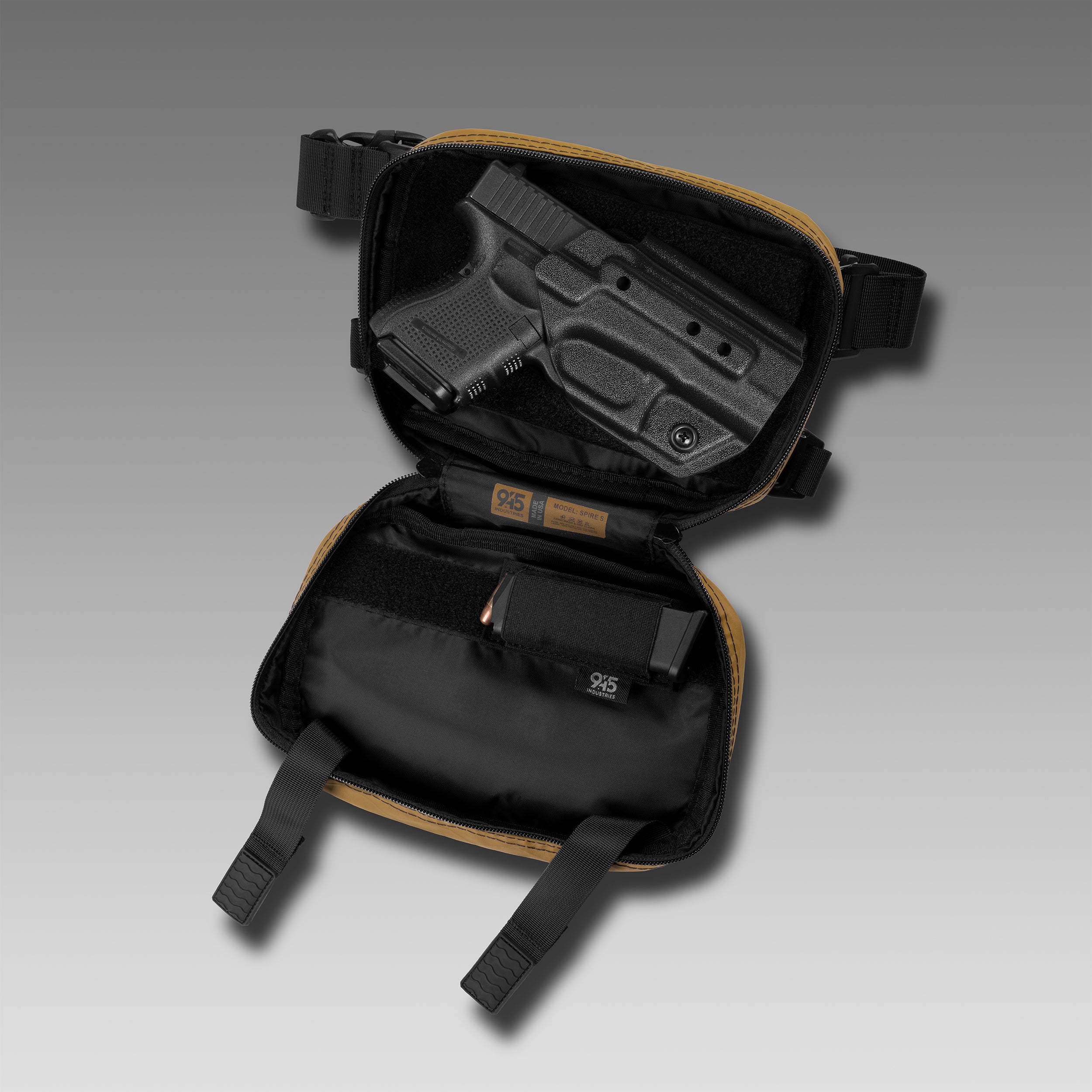 SPIRE (S) X-Pac® Coyote Brown Concealment Bag WITH KYDEX HOLSTER