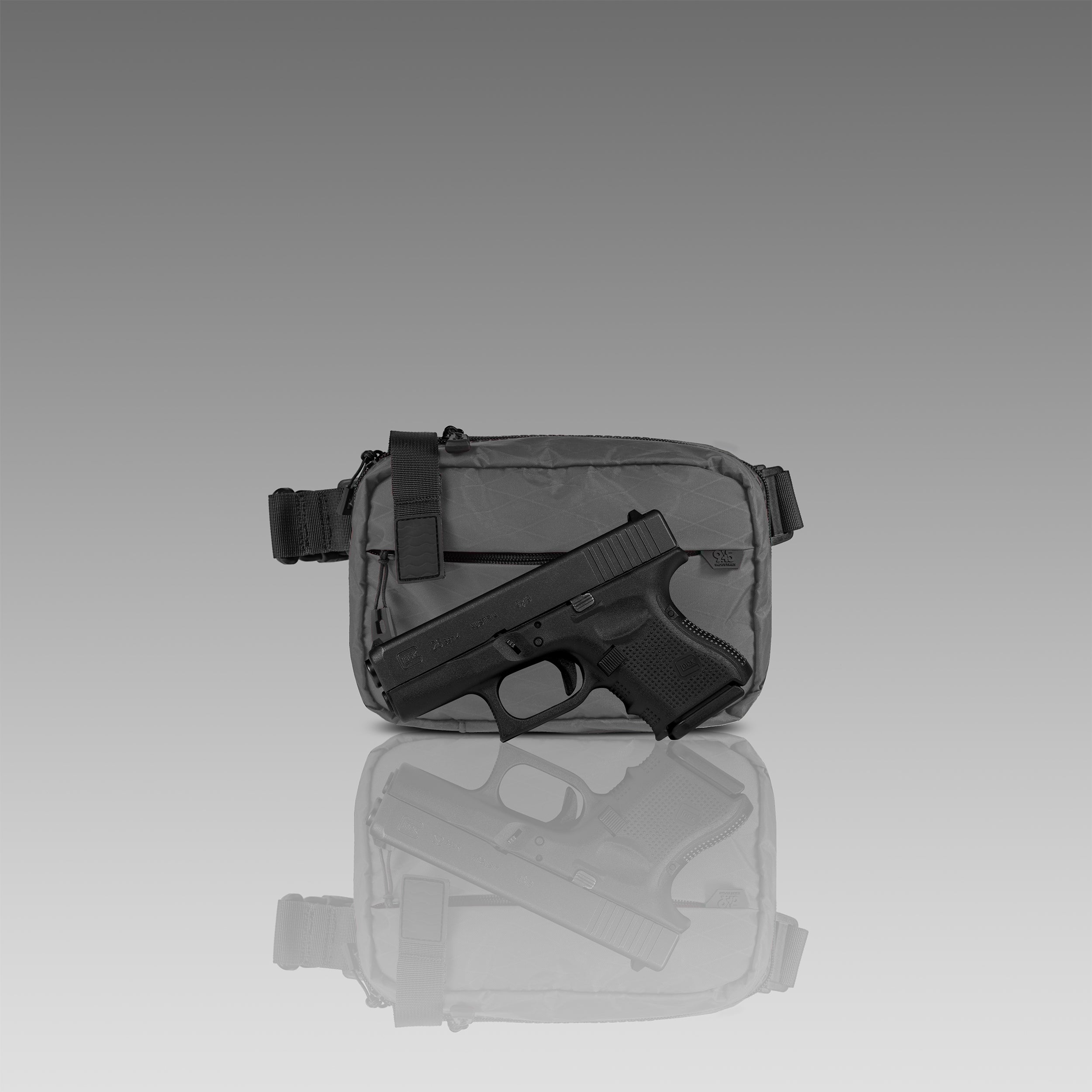 QAPS LOW PROFILE X-Pac® Slate Concealment Bag (SMALL) WITH KYDEX HOLSTER