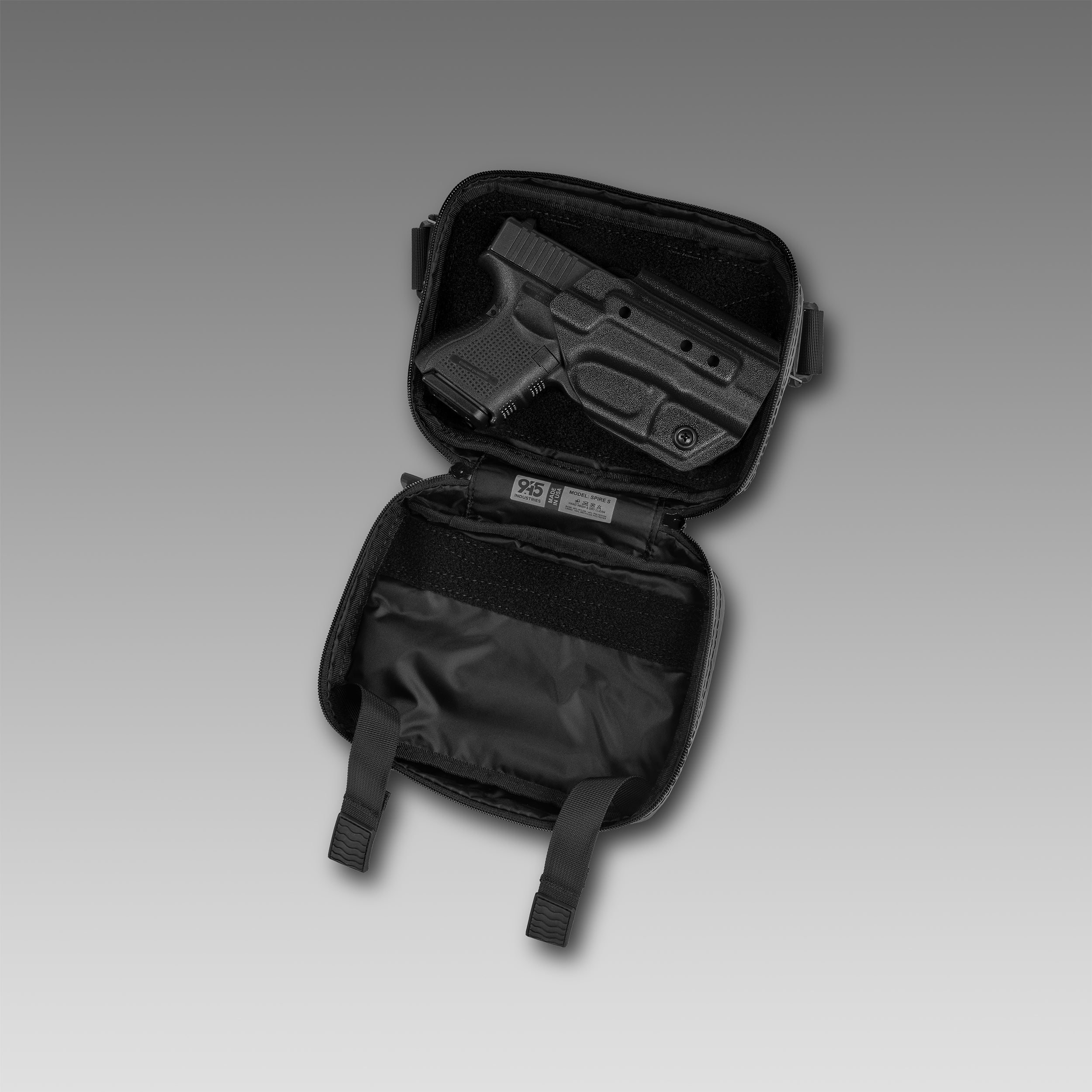 SPIRE (S) X-Pac® Slate Concealment Bag WITH KYDEX HOLSTER