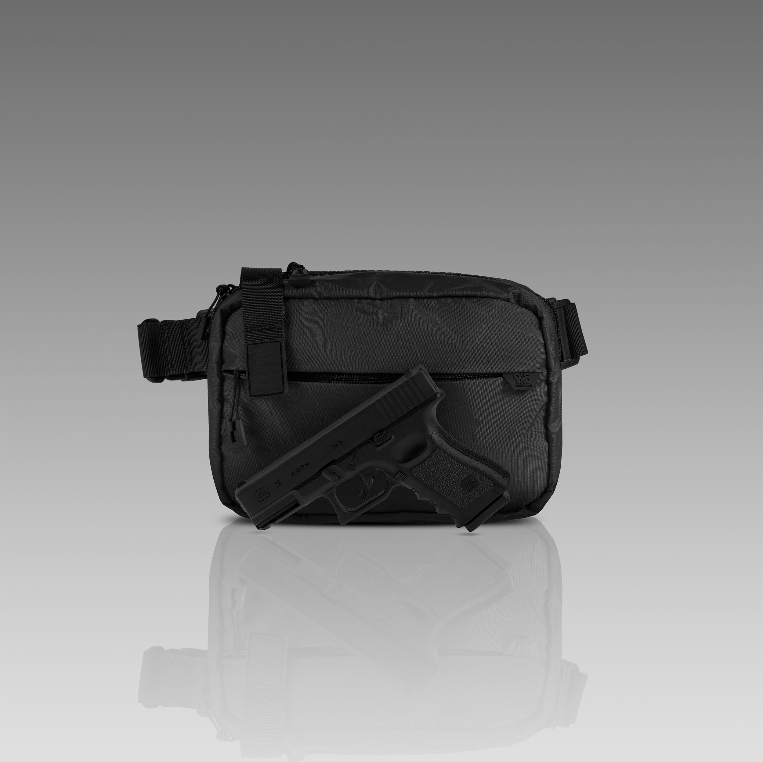 QAPX LOW PROFILE X-Pac® Black Concealment Bag (X-LARGE) WITH KYDEX HOLSTER