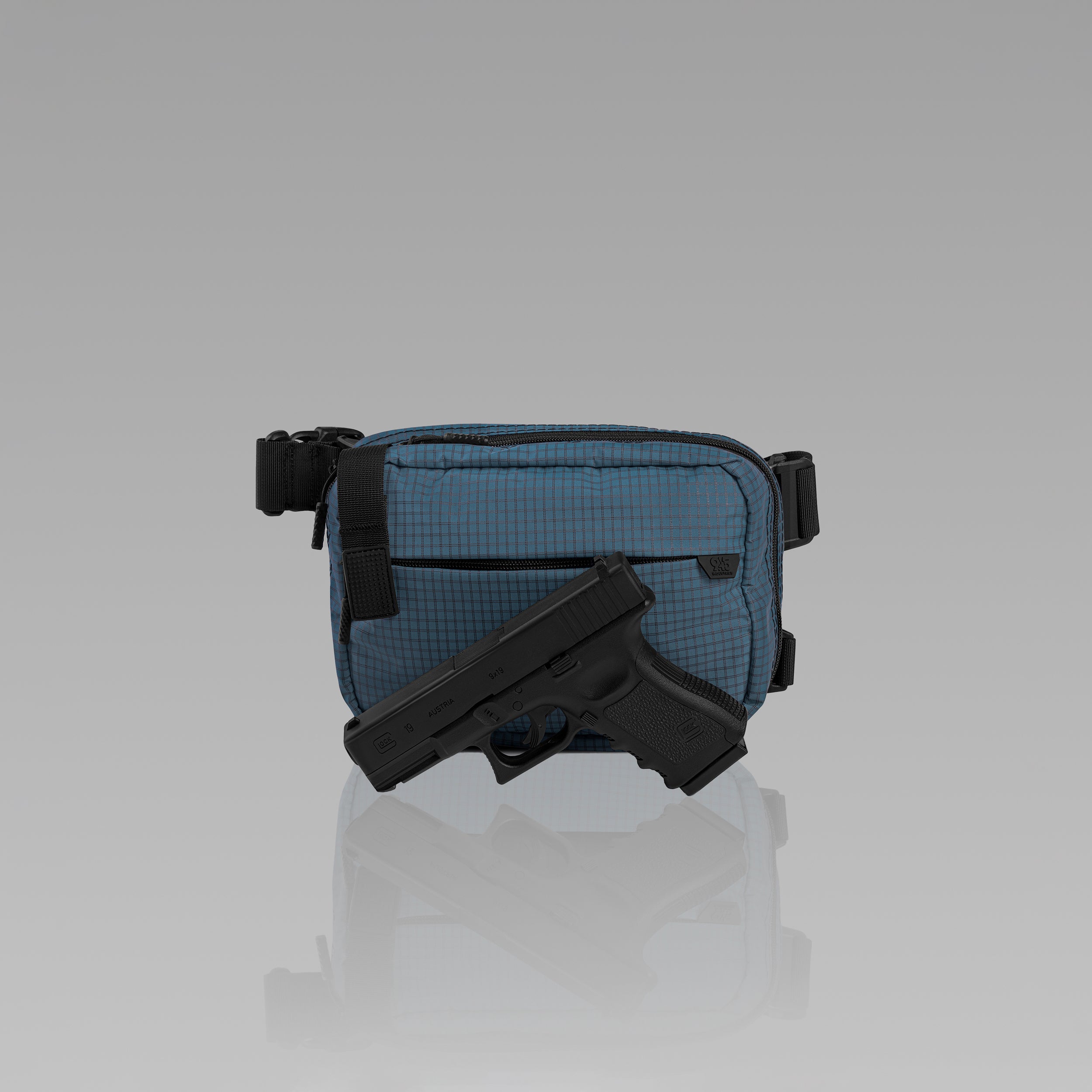 SUMMIT (XL) UltraGrid™ Blue Smoke Concealment Bag WITH KYDEX HOLSTER