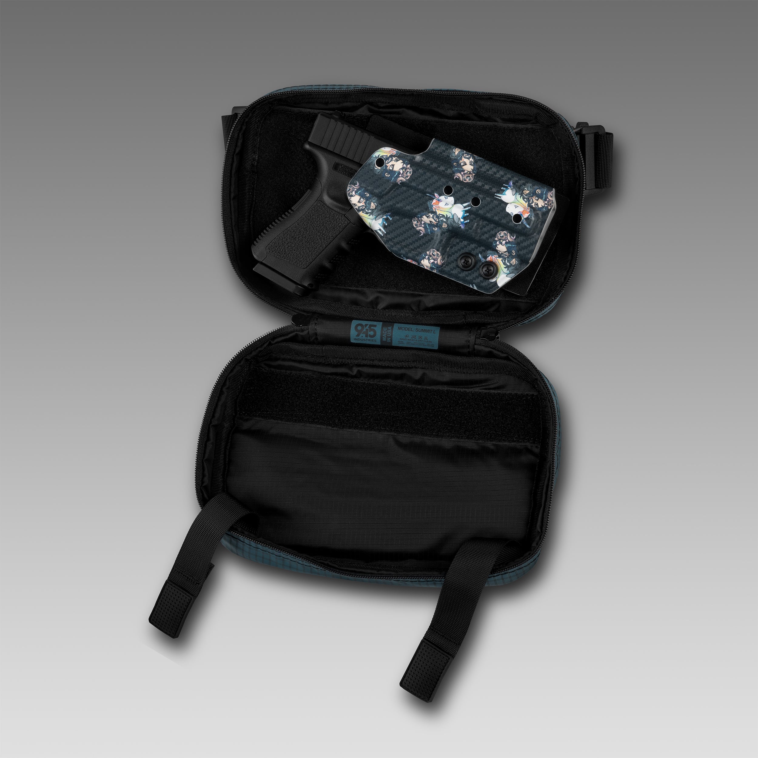 SUMMIT (XL) UltraGrid™ Blue Smoke Concealment Bag WITH KYDEX HOLSTER