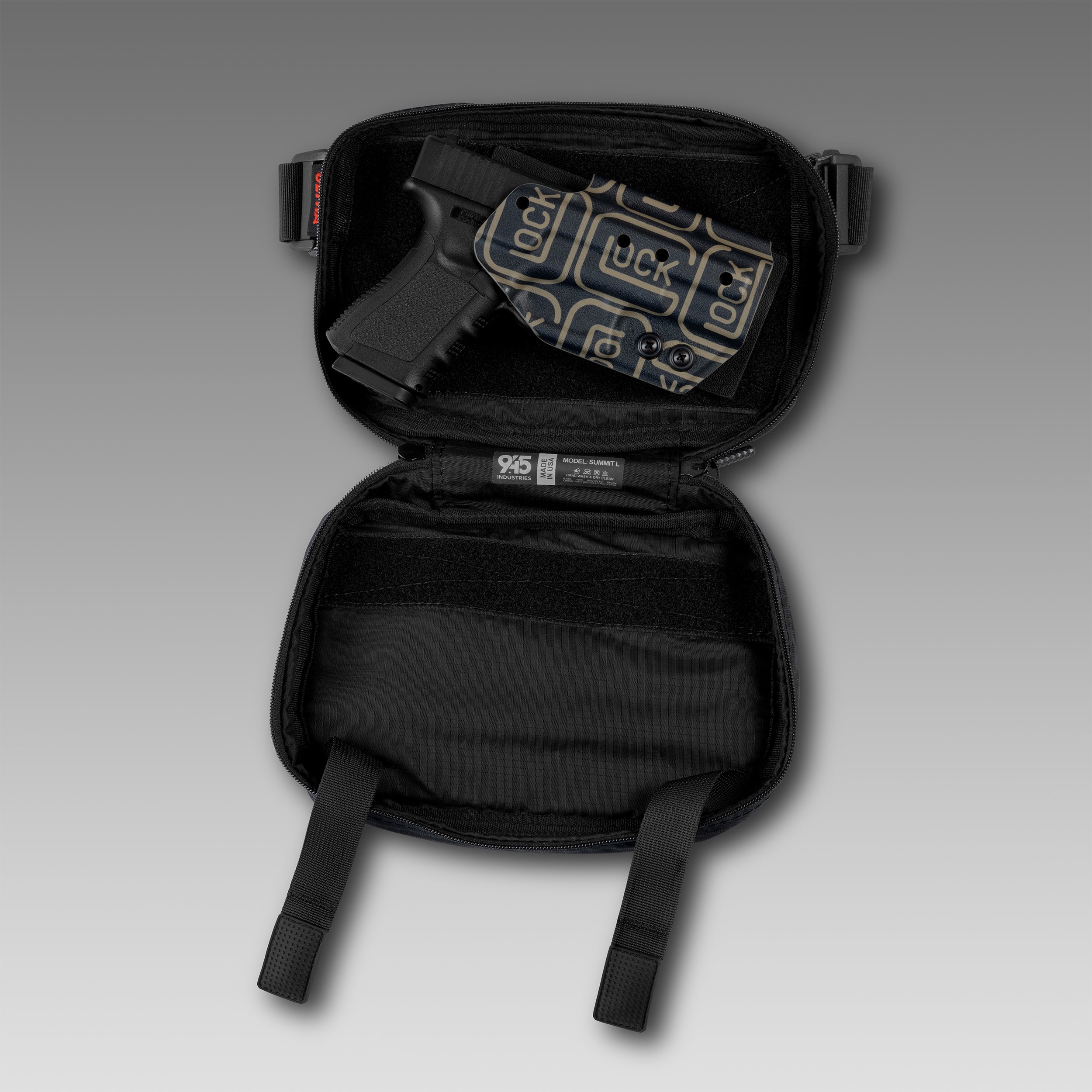 SUMMIT (XL) UltraGrid™ BlackOut Concealment Bag WITH KYDEX HOLSTER