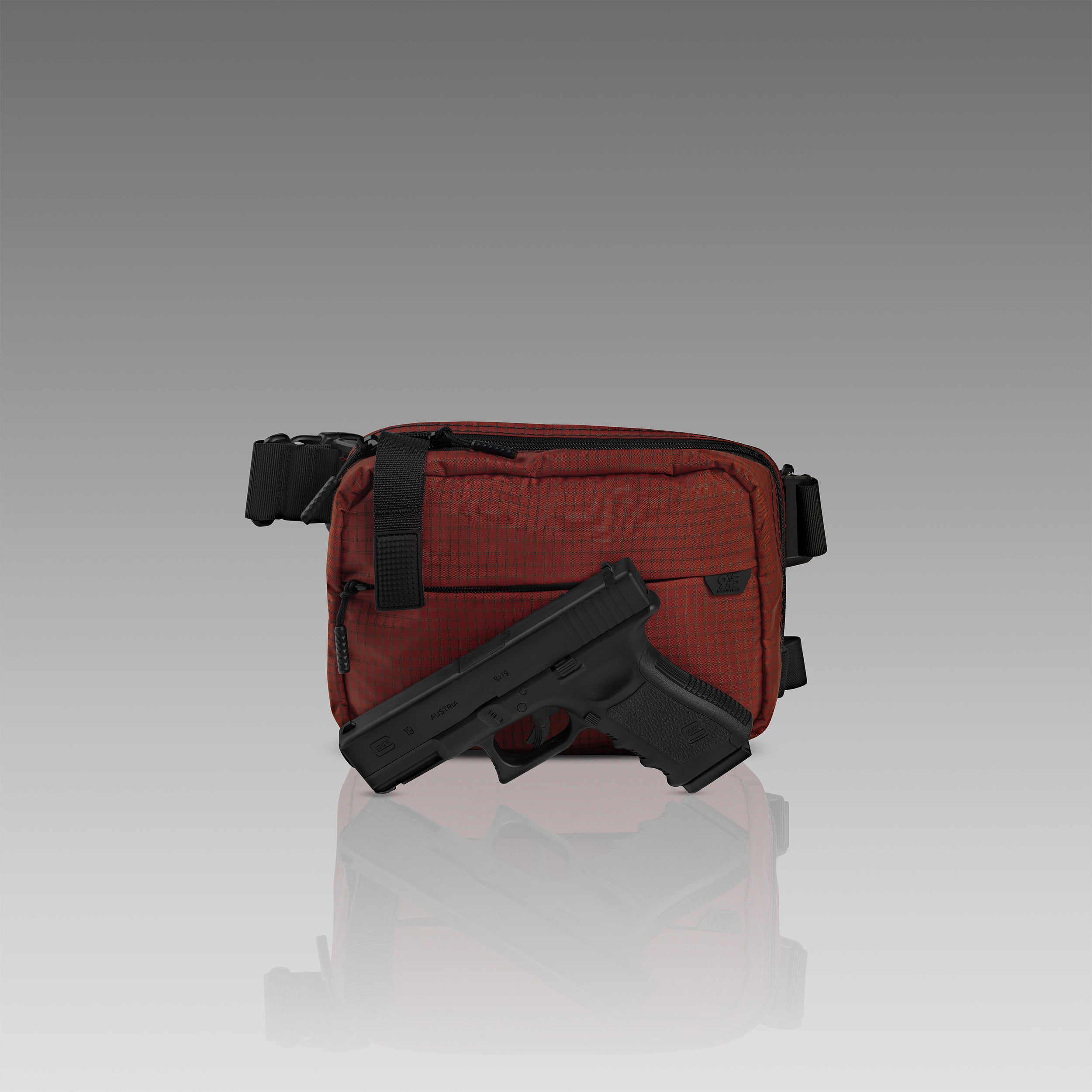 QAPX LOW PROFILE UltraGrid™ Dark Chili Concealment Bag (X-LARGE) WITH KYDEX HOLSTER