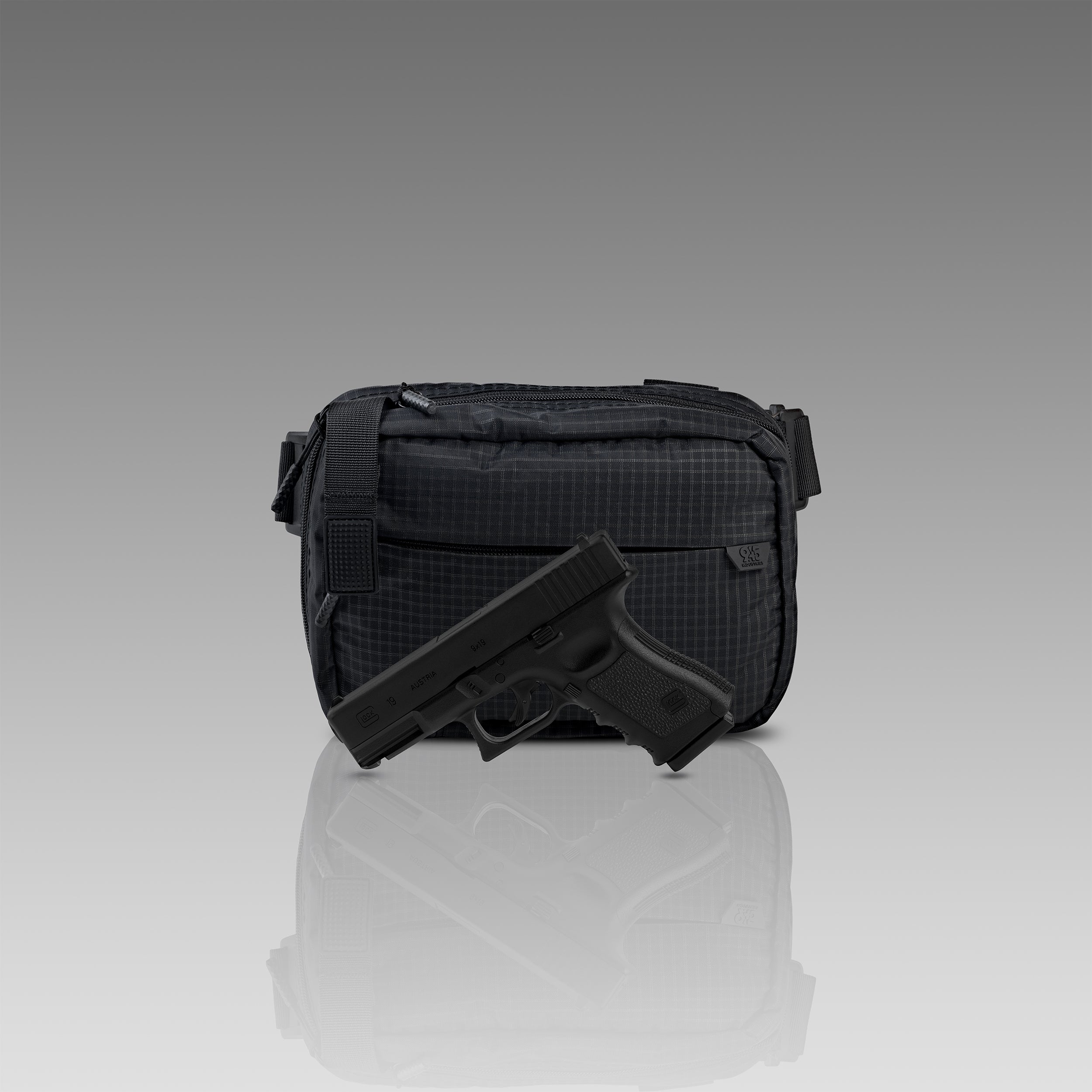 QAPL LOW PROFILE UltraGrid™ BlackOut Concealment Bag (LARGE) WITH KYDEX HOLSTER